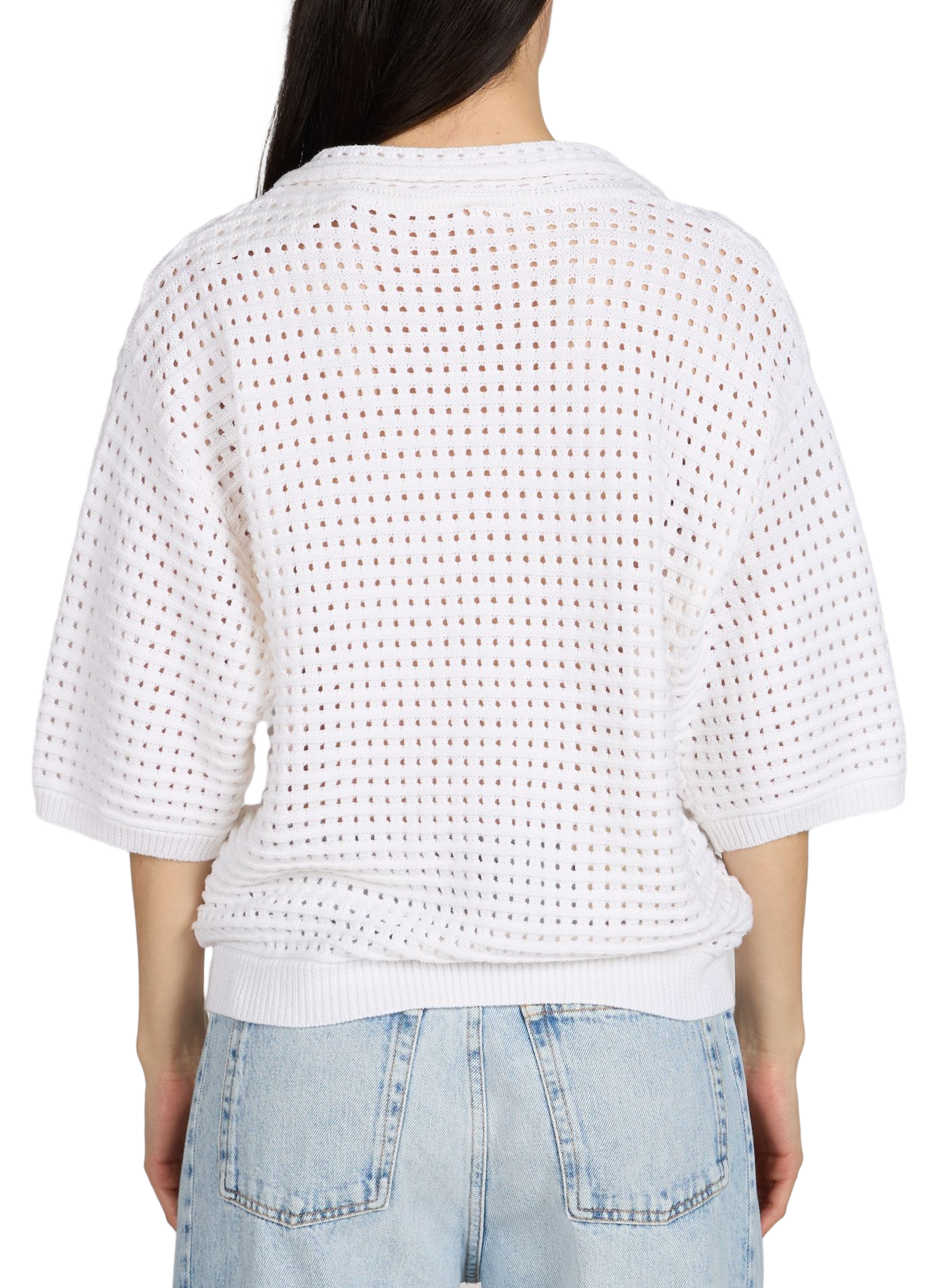 Polo maille Calaia à manches courtes ARTLOVE Beige