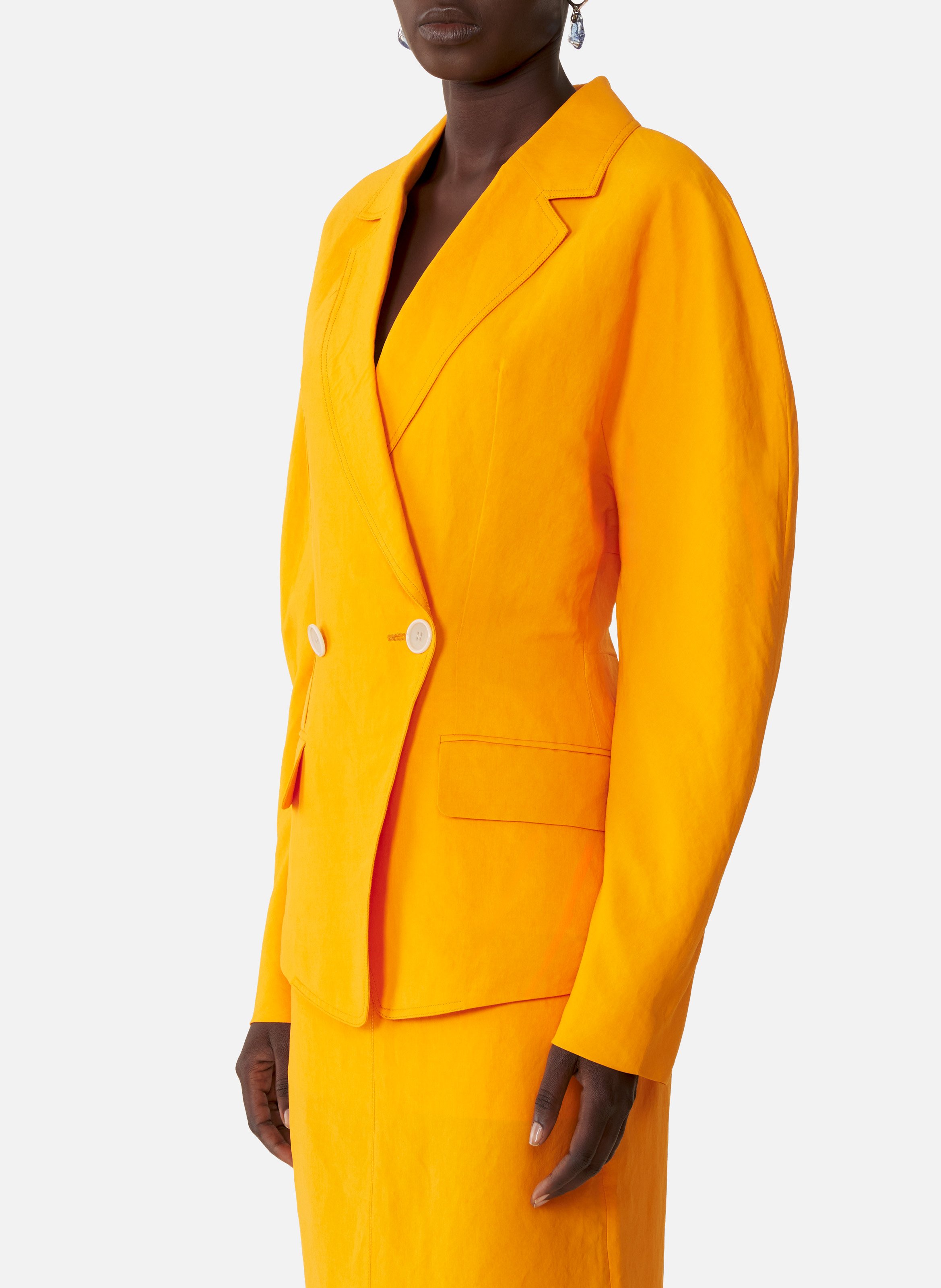 Veste dos nu en papier LANVIN Orange