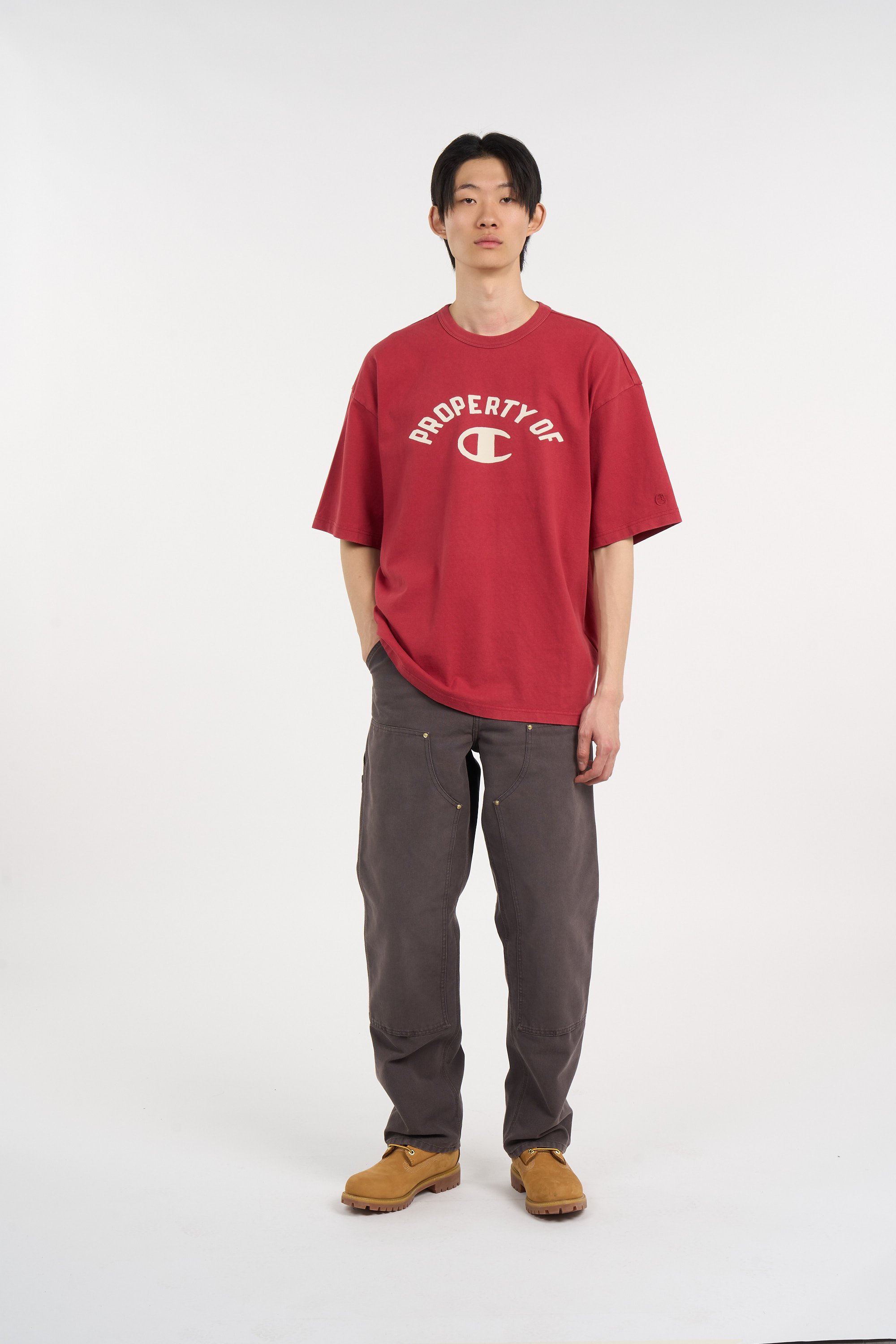 Pantalon double knee pant CARHARTT WIP Marron