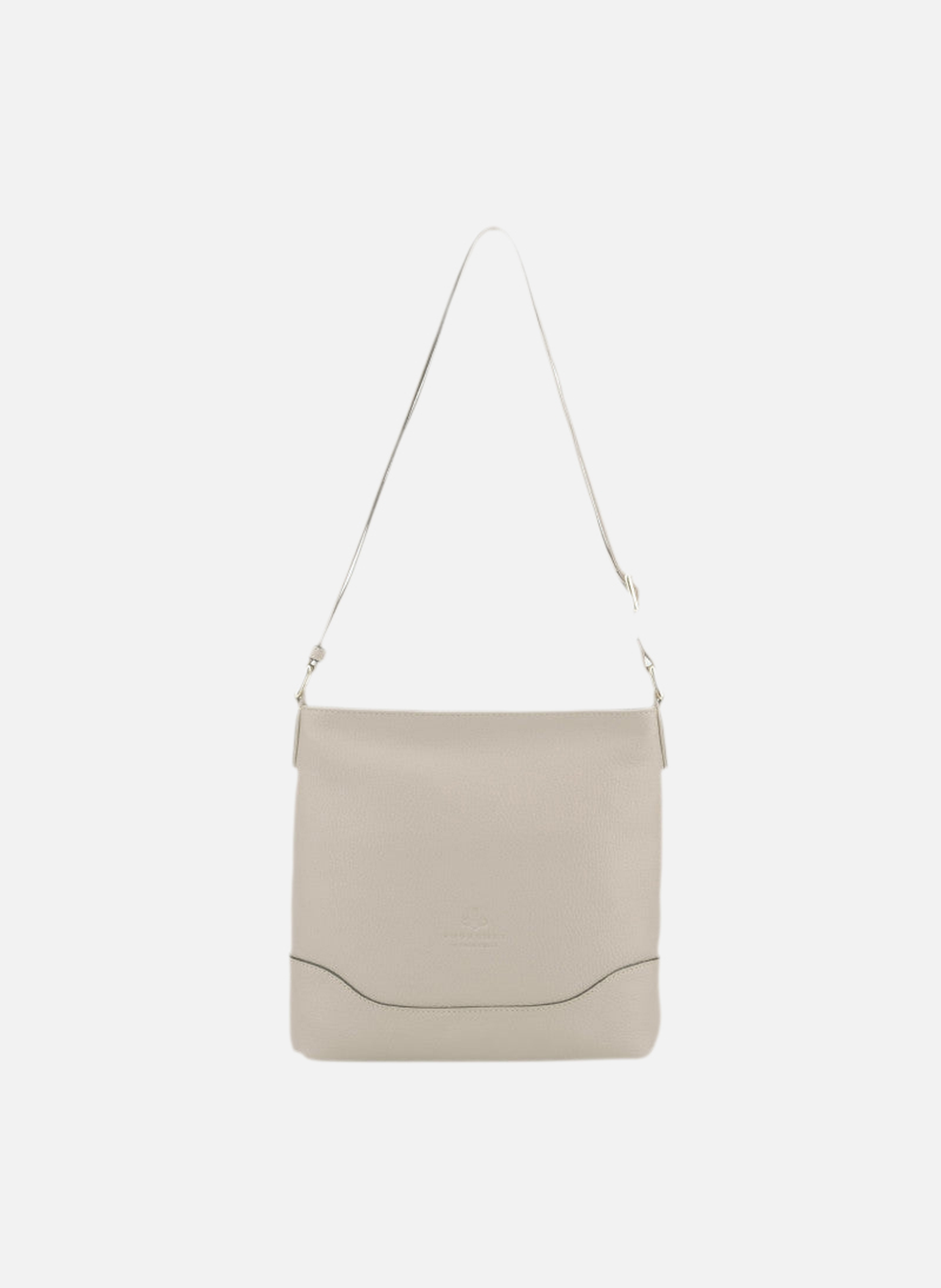 110 magnet | sac porté croisé en cuir de veau grainé POURCHET Beige