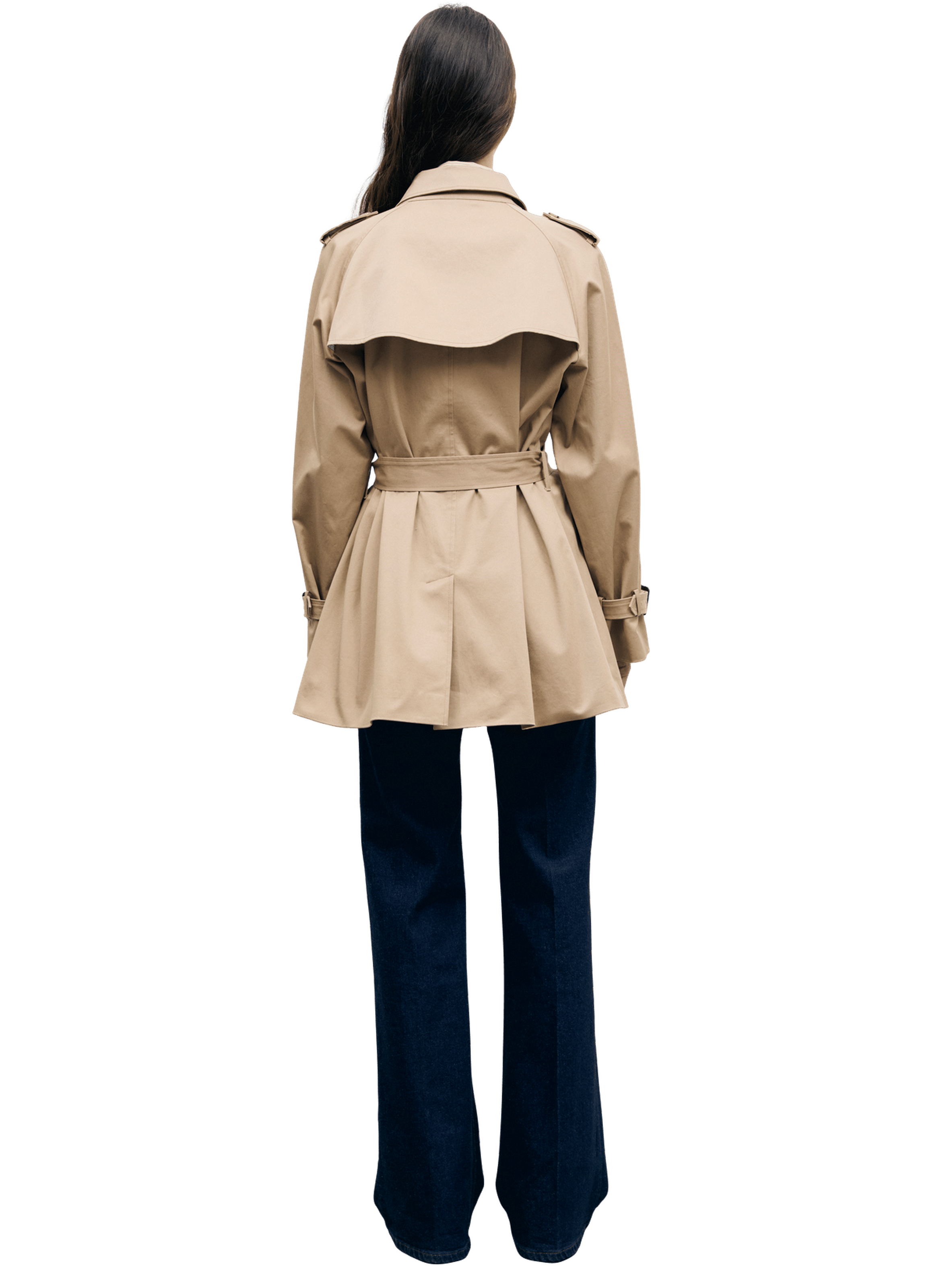 Trench court en coton - vania GERARD DAREL Beige
