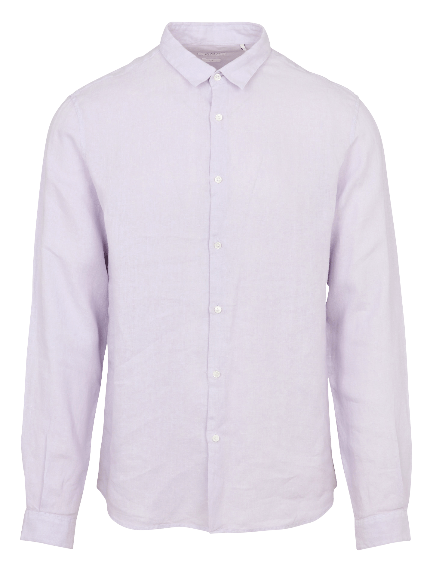 Chemise slim-fit col parisien en lin IKKS Violet