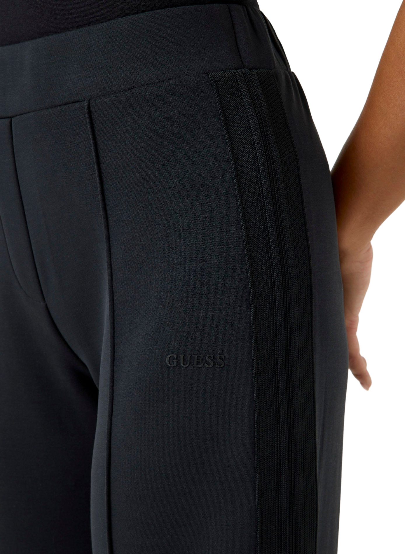 Weite Baumwollhose GUESS Schwarz