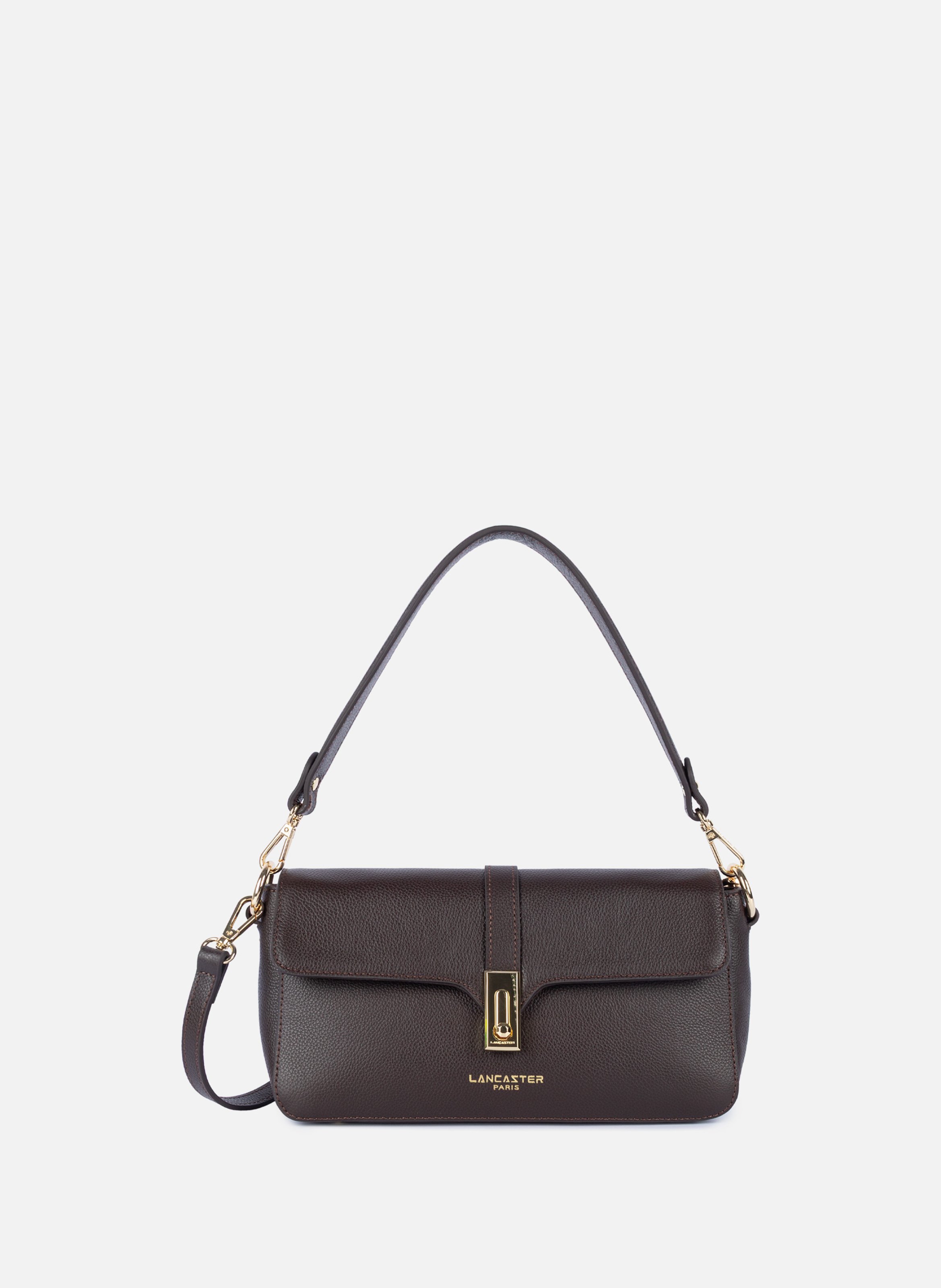 Sac rectangle - milano horizon LANCASTER Marron