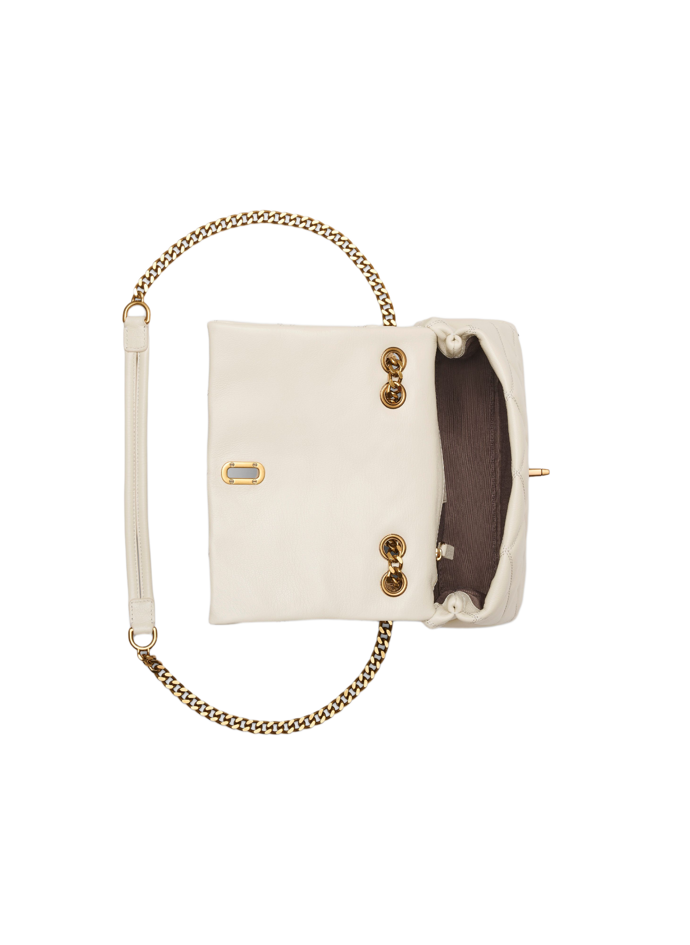 Sac à main à double chaîne en cuir MARC JACOBS Blanc