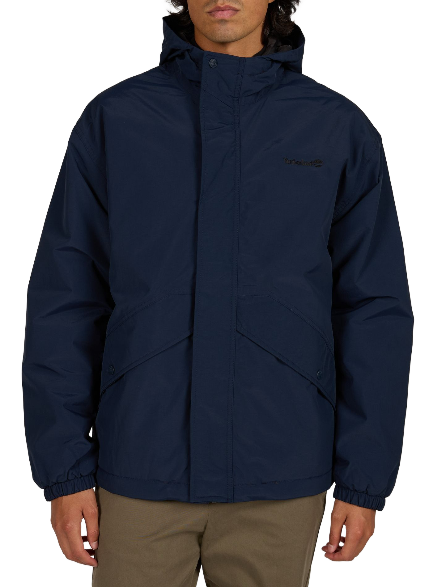 Straight jacket with hooded collar TIMBERLAND Blue