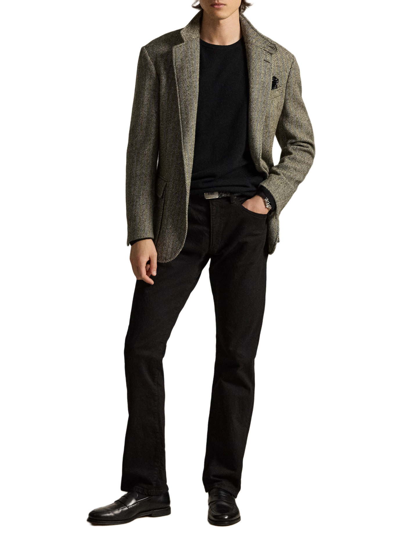 Pull col rond en laine | Noir POLO RALPH LAUREN Homme