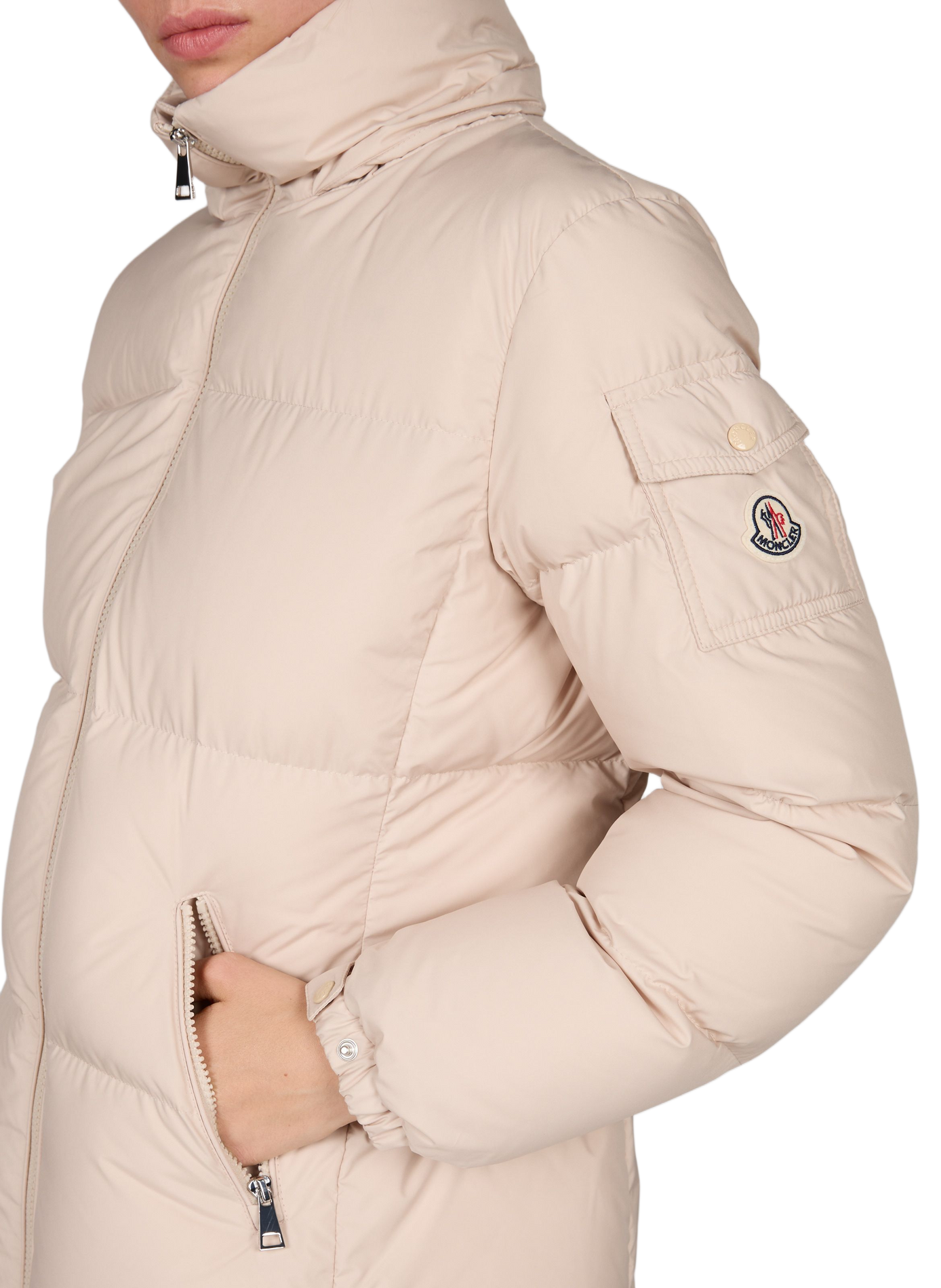 Piumino con cappuccio rimovibile Fourmines MONCLER Beige