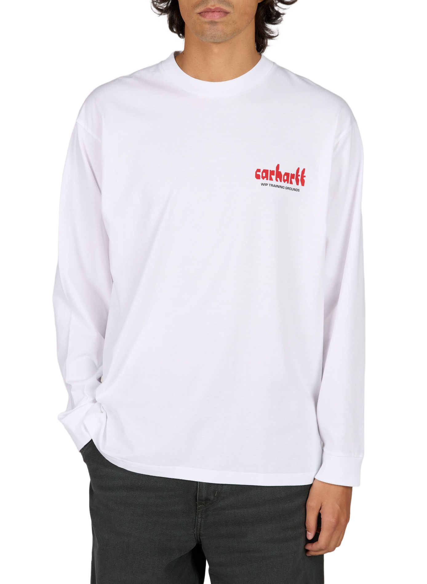 T-shirt ample col rond sérigraphié CARHARTT WIP Blanc