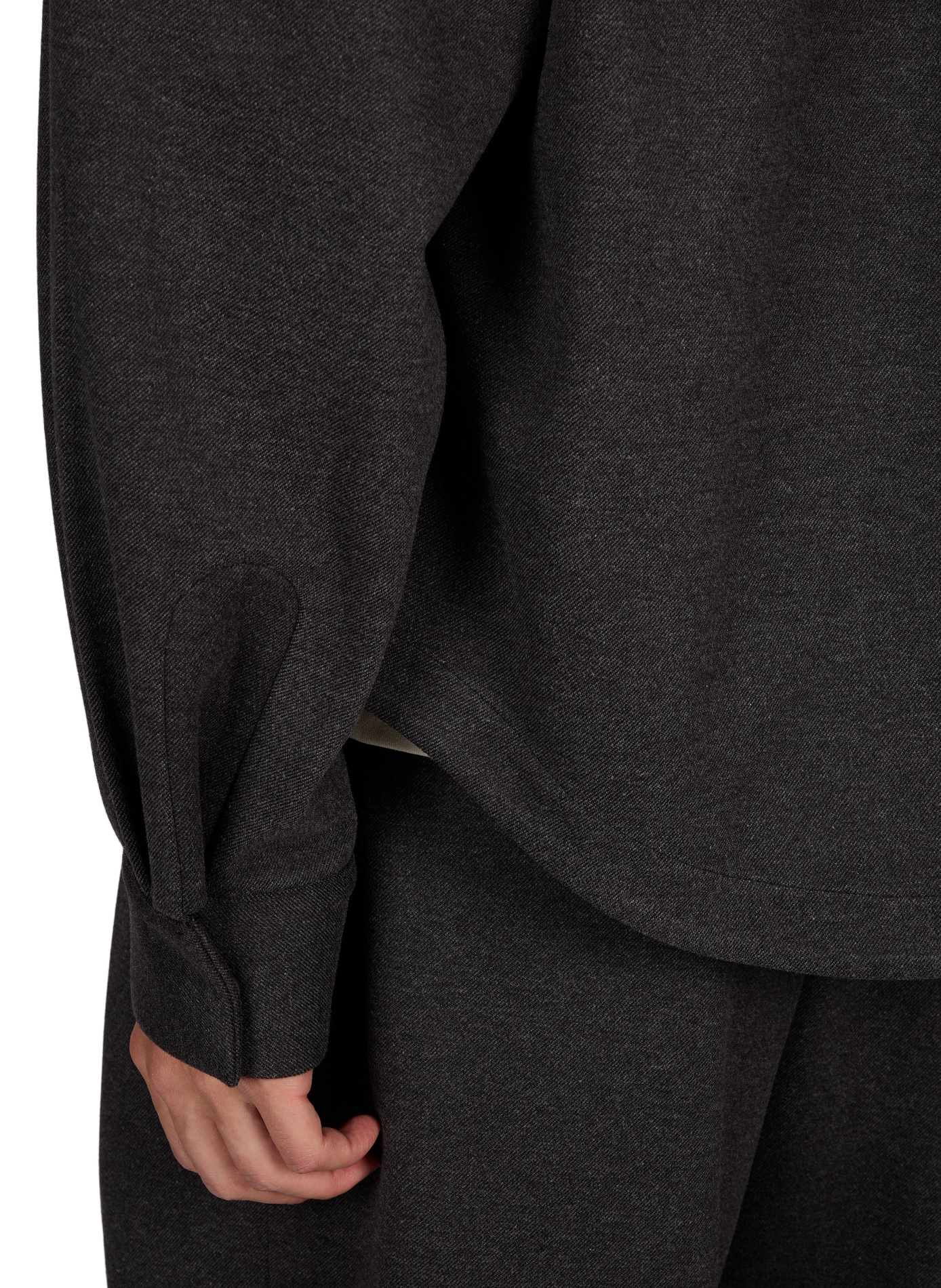 M5 Oxford Overshirt, Relaxed Fit, Classic Collar SEVENTH Grey