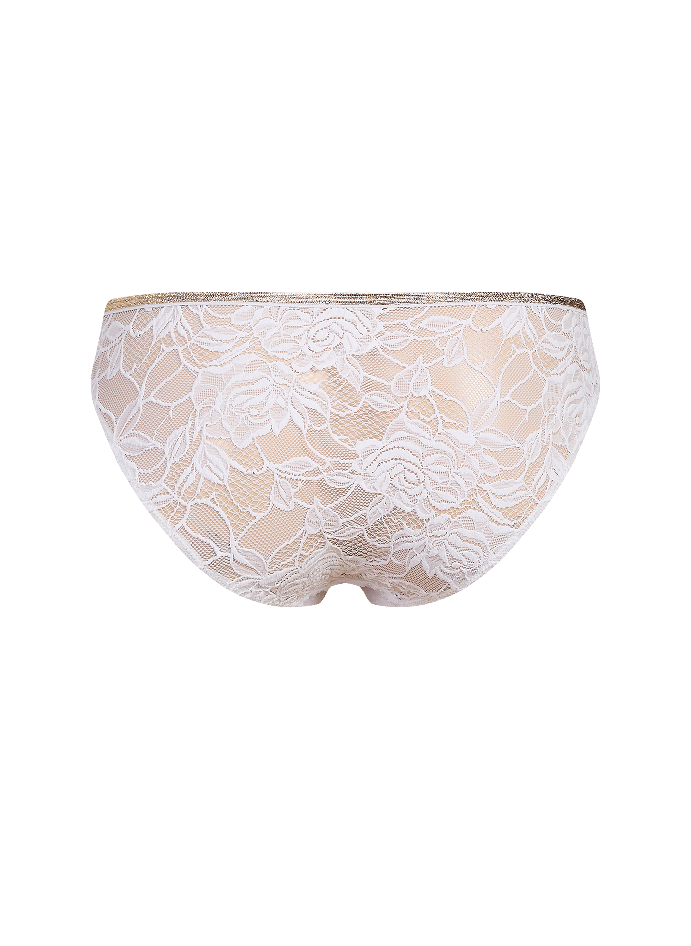Culotte mit kariertem Jacquard auf der Rückseite LA NOUVELLE Beige