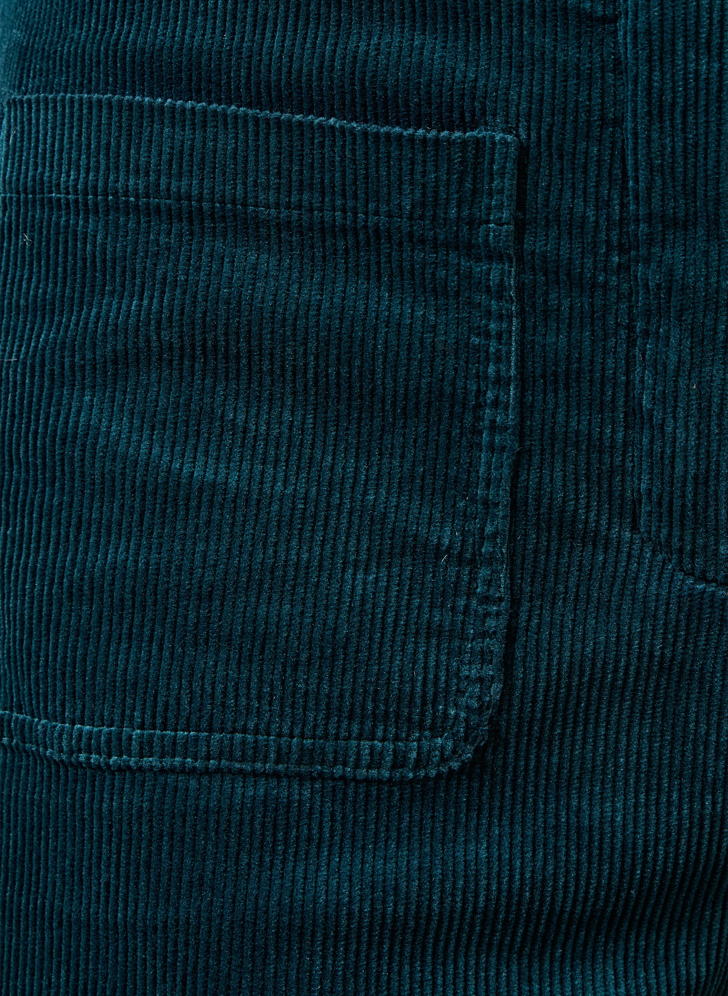 Wide-leg broek met hoge taille van katoenmix LA FEE MARABOUTEE Blauw