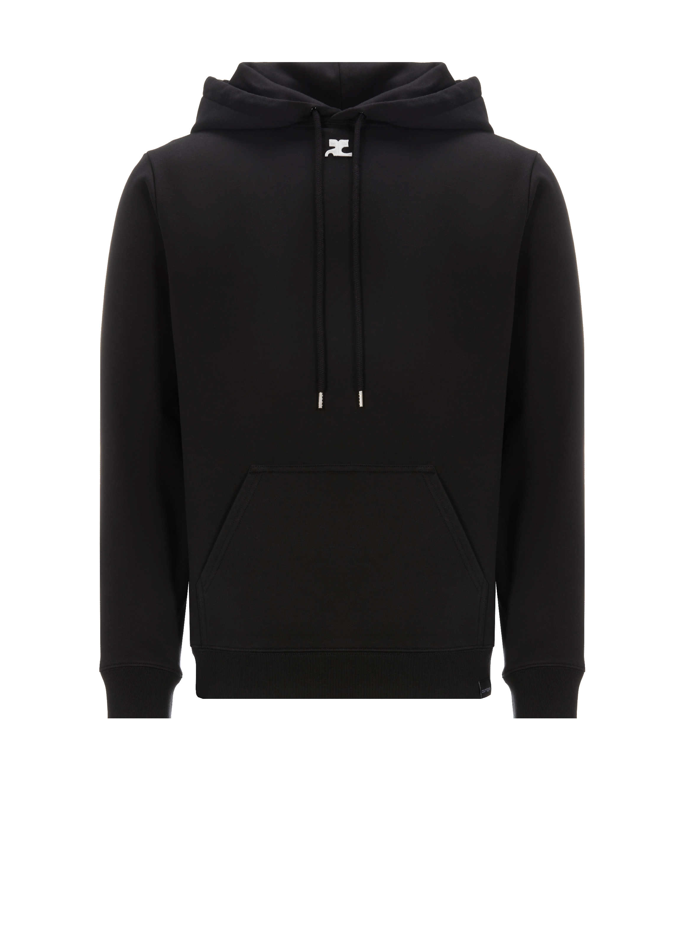 COURRÈGES Organic cotton sweatshirt Black