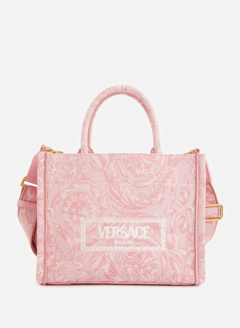 حقيبة يد أثينا باروكو باللون الوردي من فيرساتشي 