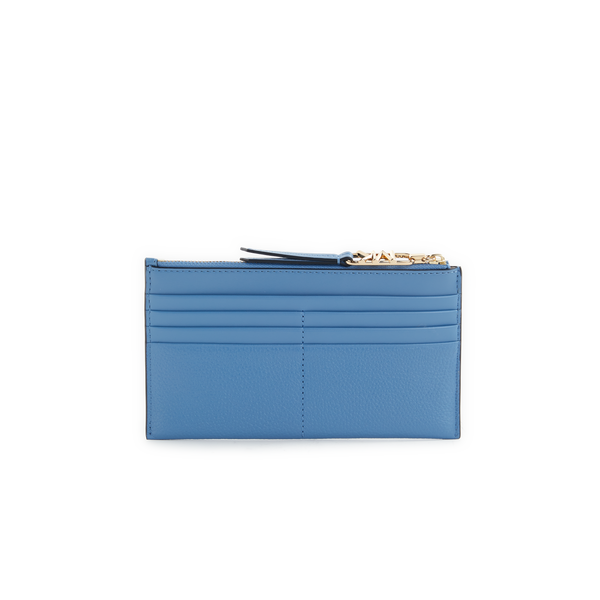 Mmk Leather Card Holder In Blue