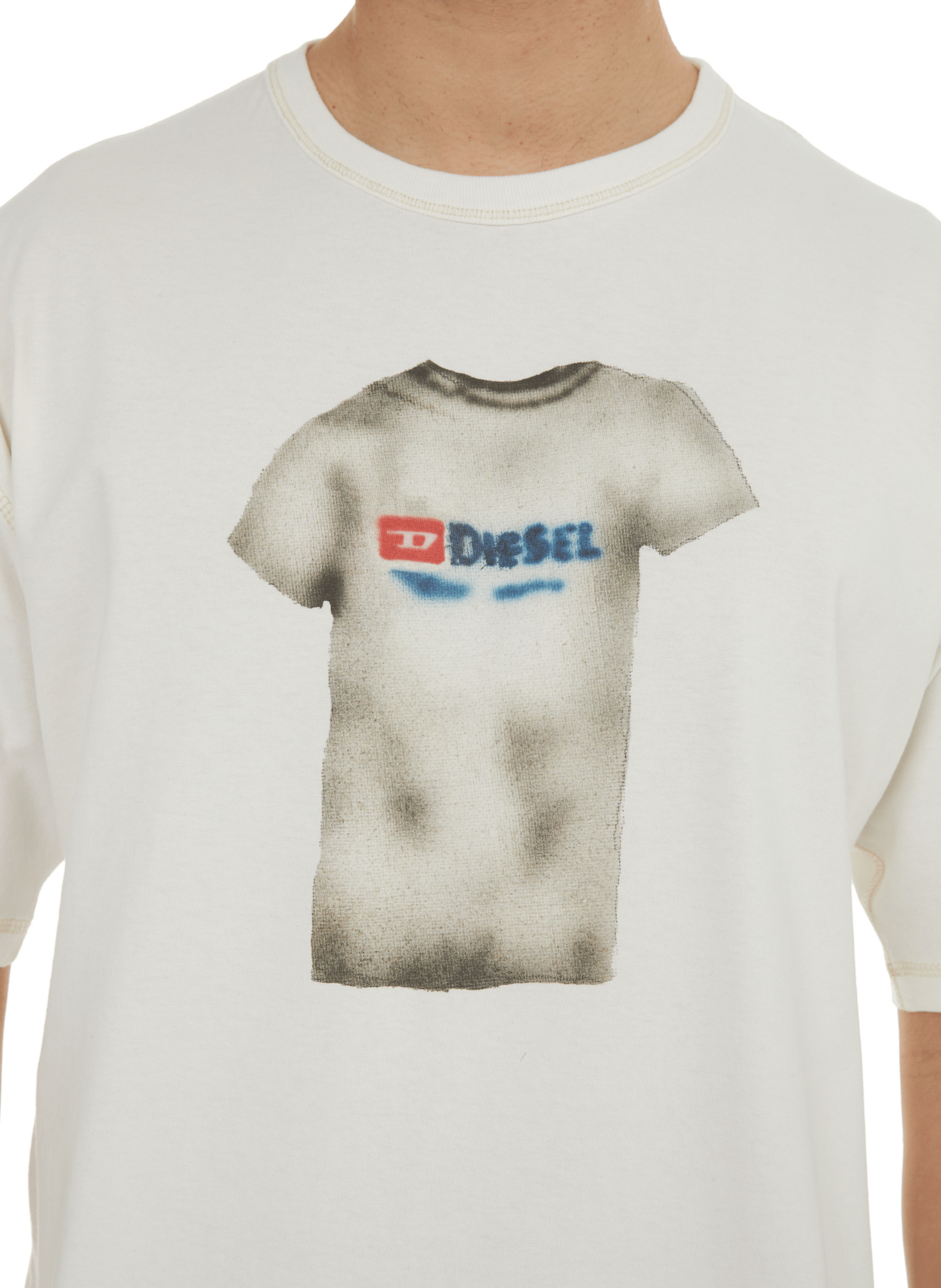 Oversized cotton T-shirt DIESEL White
