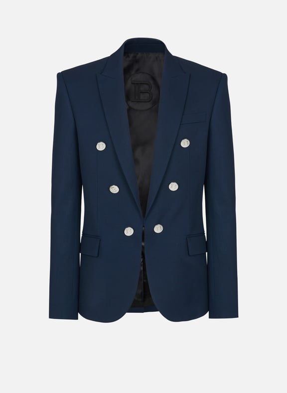 Veste 6boutons en sergé Bleu by BALMAIN BALMAIN Veste 6boutons en sergé Bleu