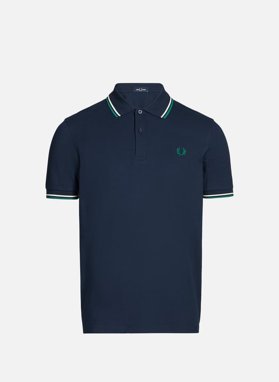 Cotton pique polo shirt Blue by FRED PERRY FRED PERRY Cotton pique polo shirt Blue