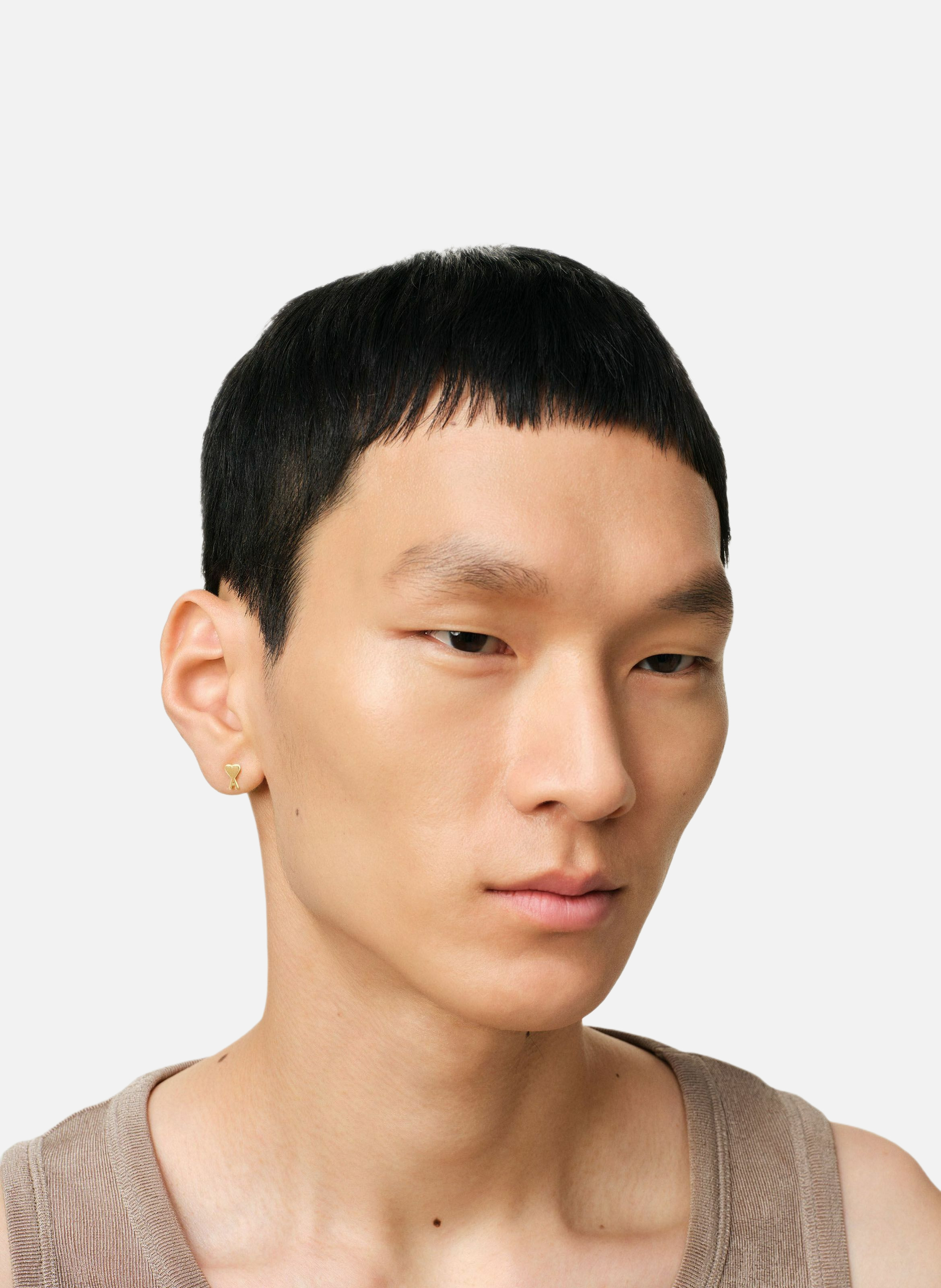 Boucle d'oreille ami de coeur unisexe AMI PARIS Doré