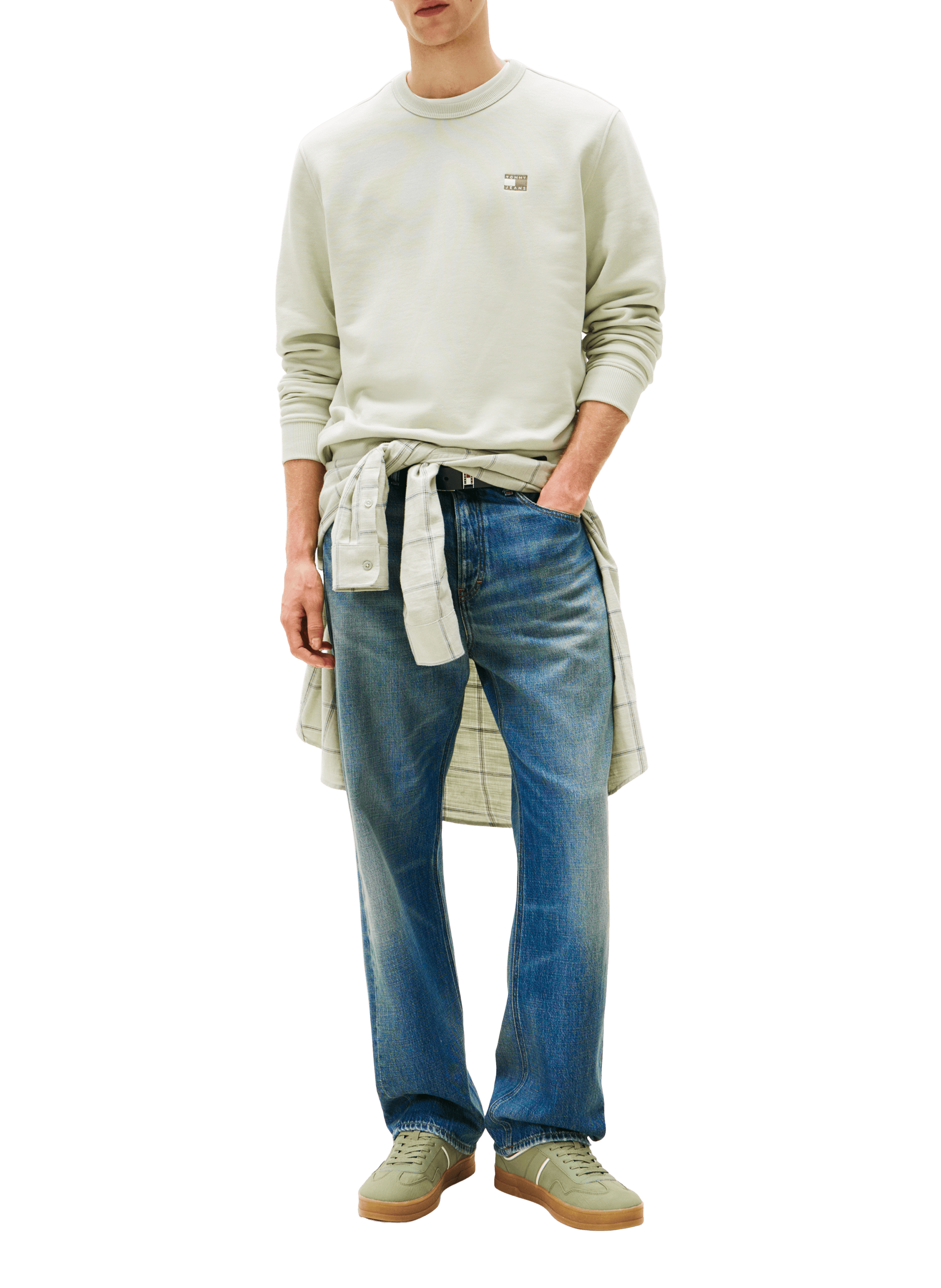 Pull à manches longues TOMMY HILFIGER Vert