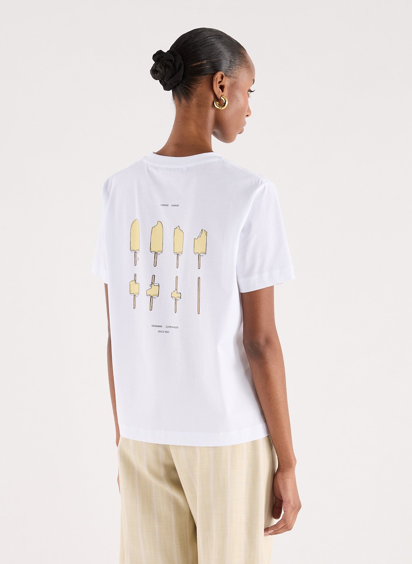 T-shirt Sacamino SS SAMSOE SAMSOE Blanc