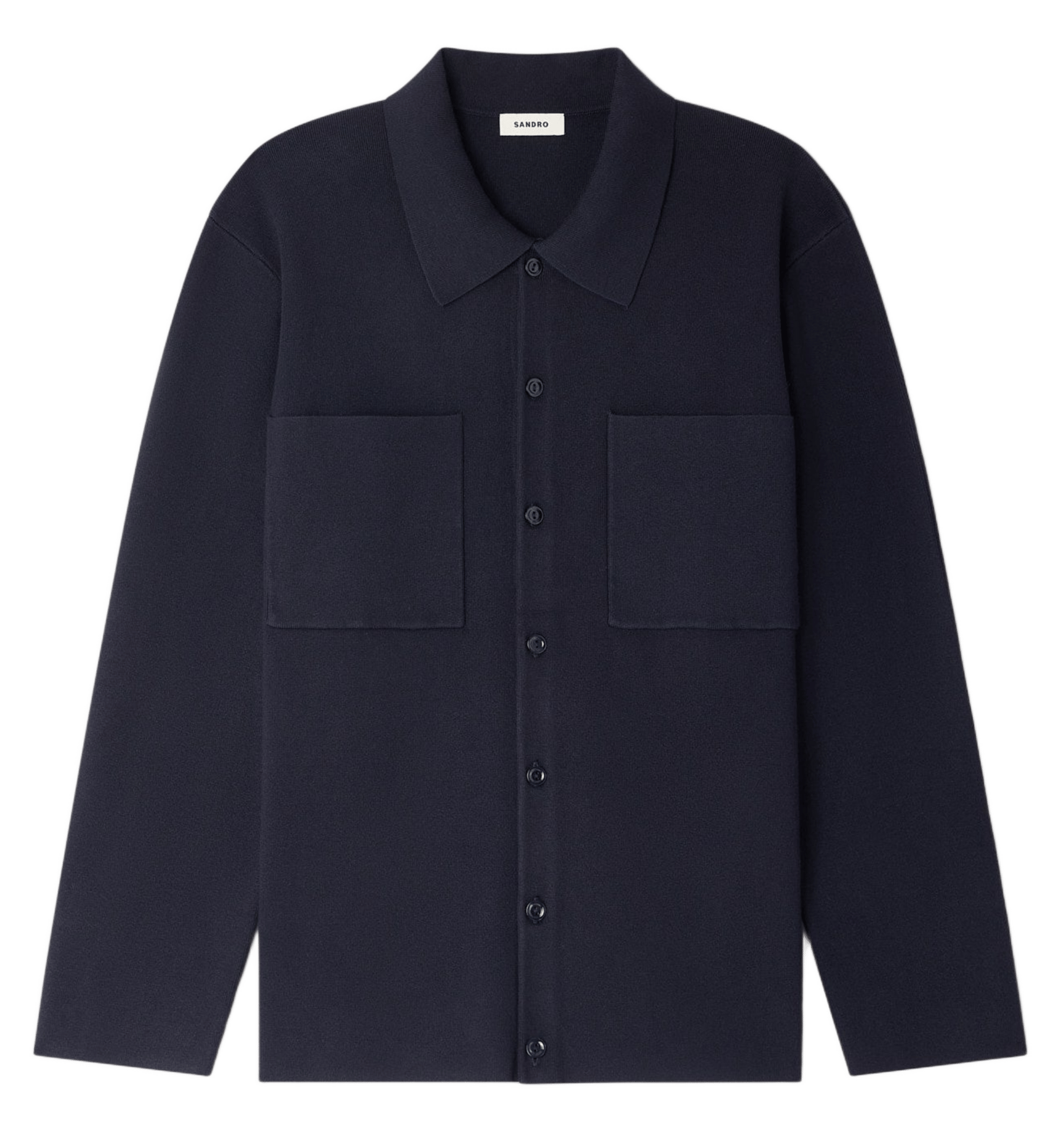 Gilet col classique SANDRO Bleu