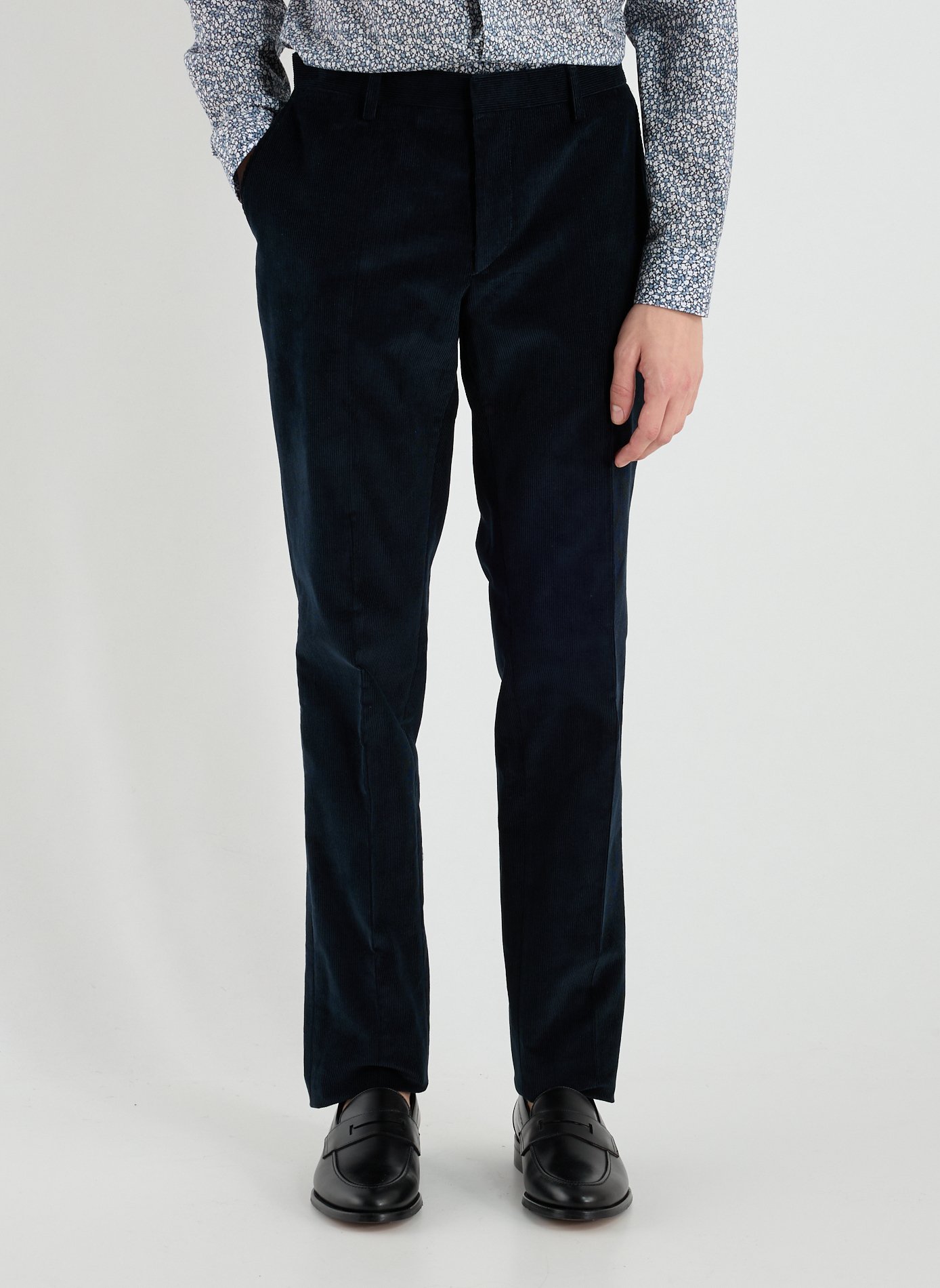 Corduroy wool blend suit AU PRINTEMPS PARIS Blue