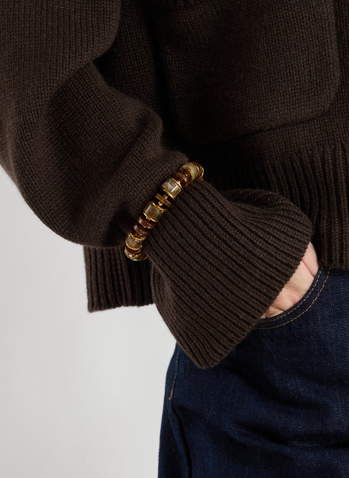 Pearl bracelet AU PRINTEMPS PARIS Brown