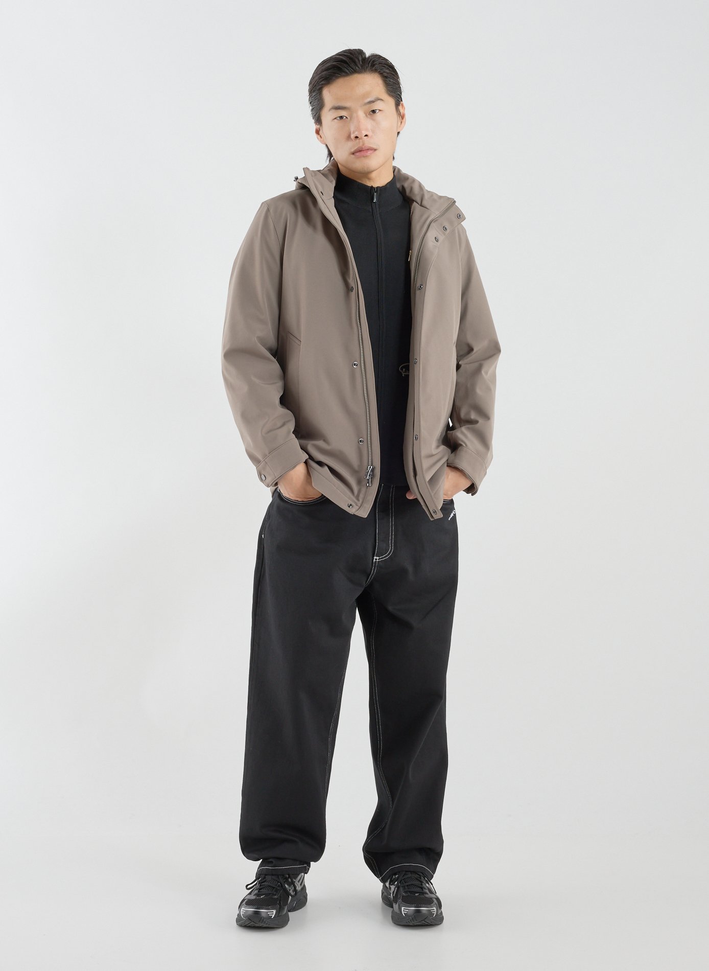 Mid-length jacket WOOLRICH Brown