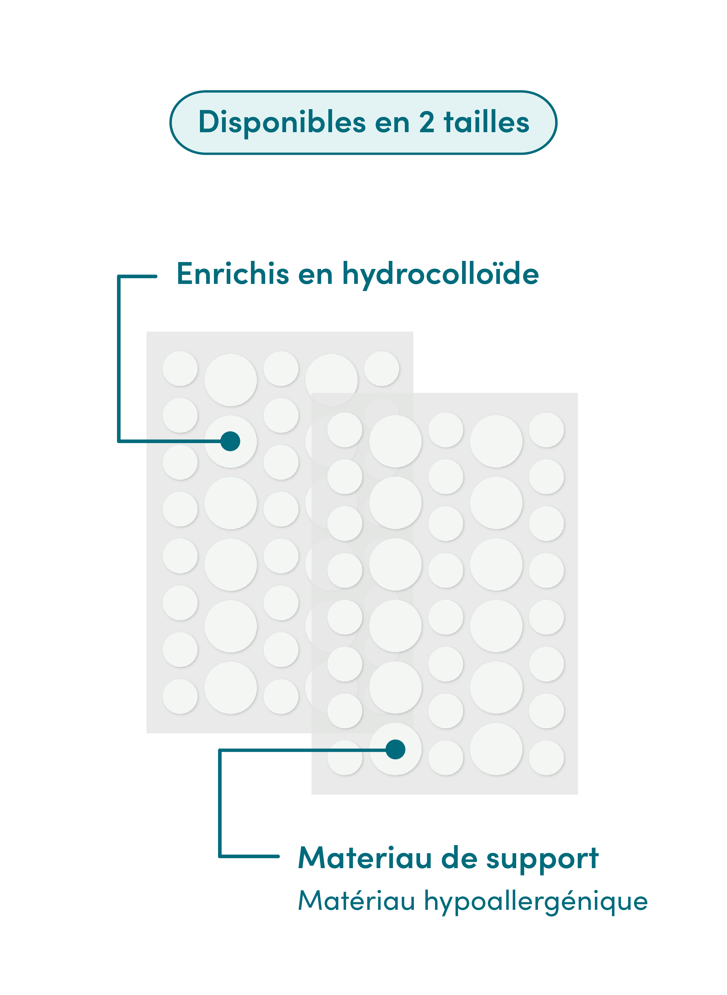 Patchs anti-boutons APRICOT No color