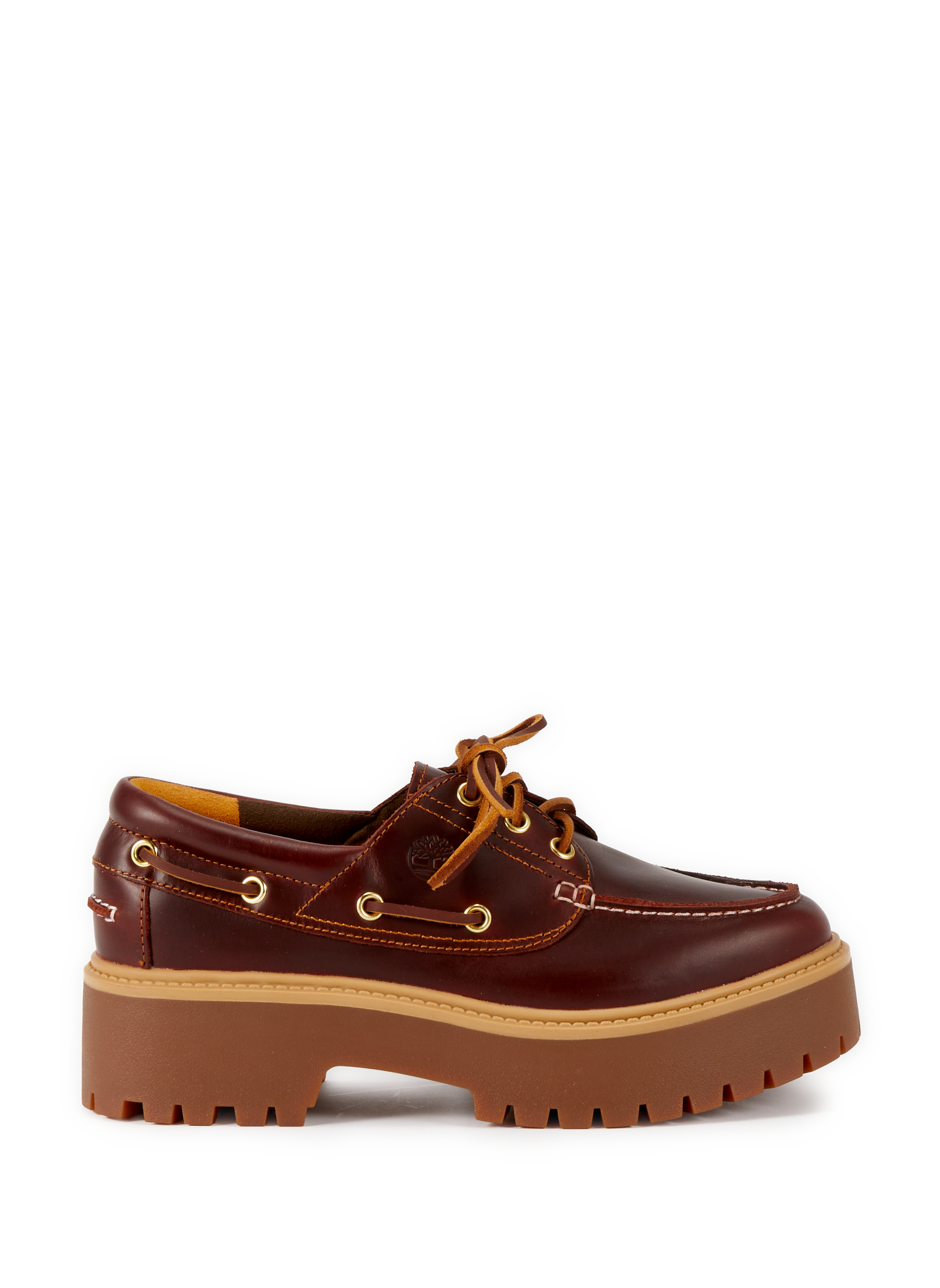 Wedge suede leather boat shoes TIMBERLAND Brown