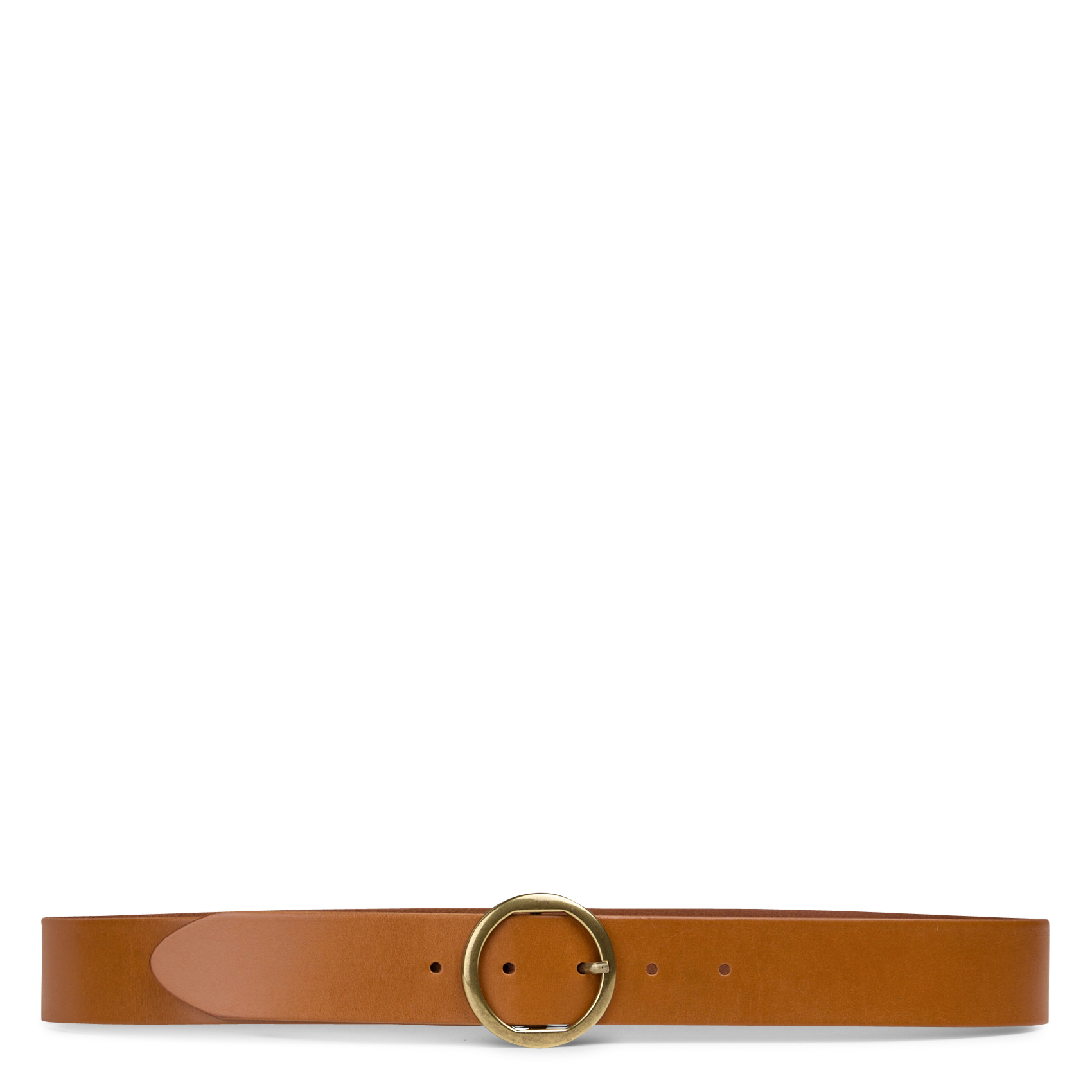 Ceinture à boucle en cuir lisse eline MAISON 123 Beige