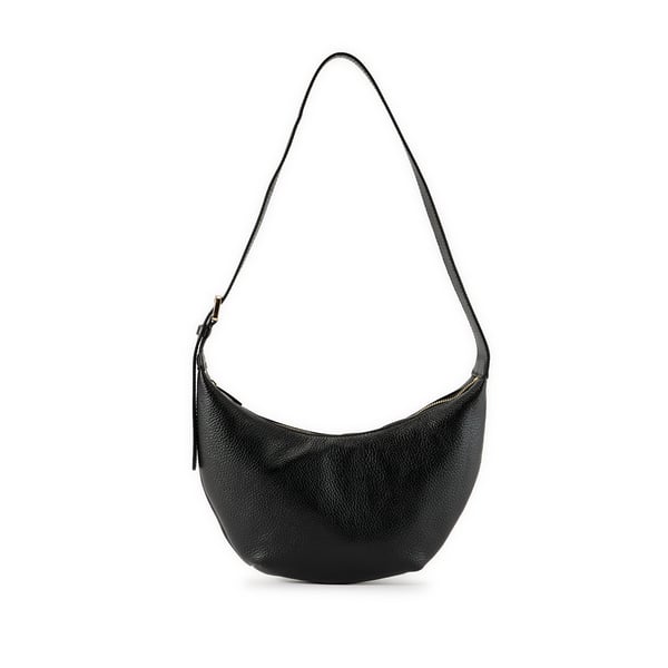Sac à main banane en cuir grainé Sac à main banane en cuir grainé