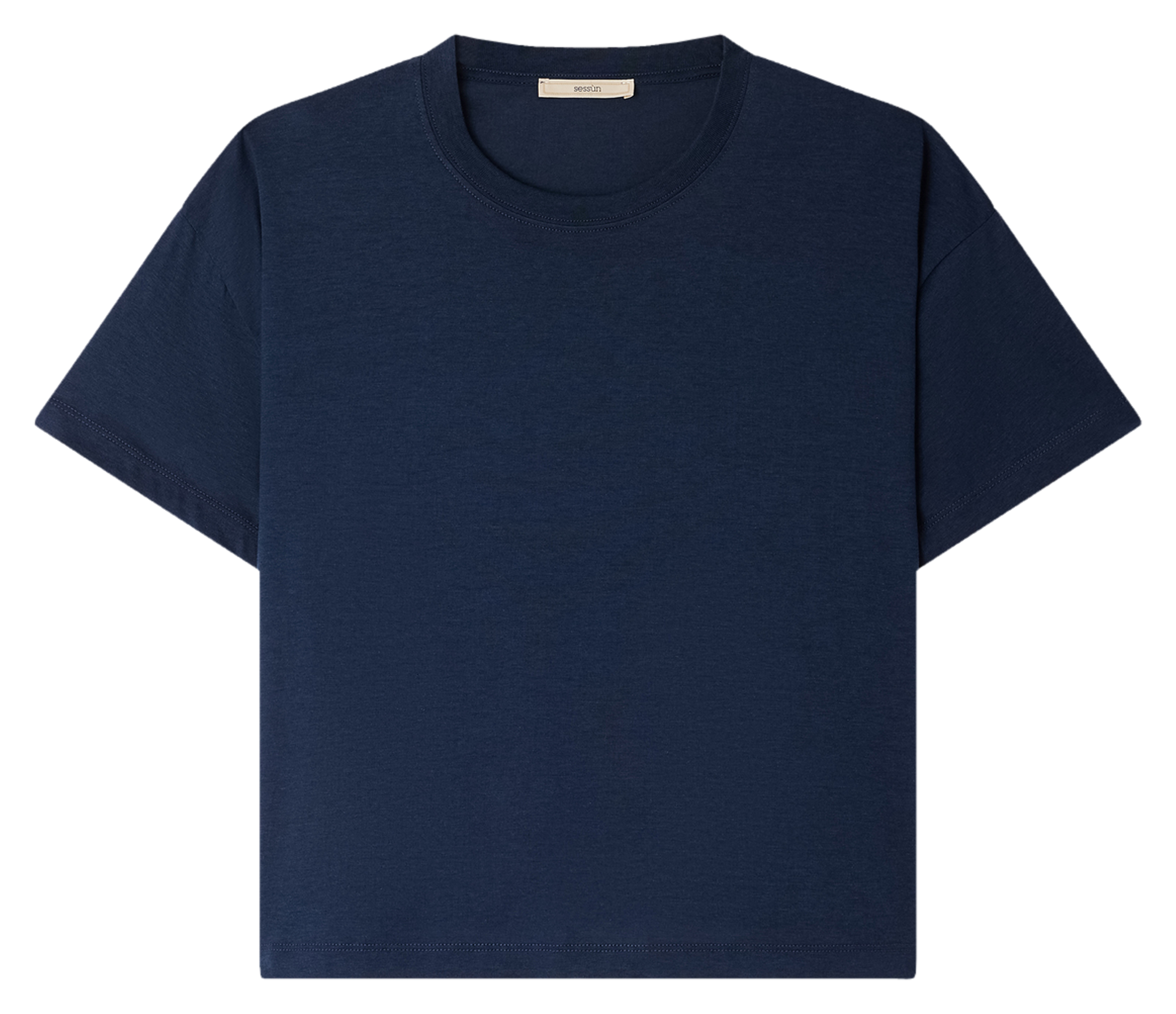 Tee-shirt oversize col rond too SESSUN Bleu
