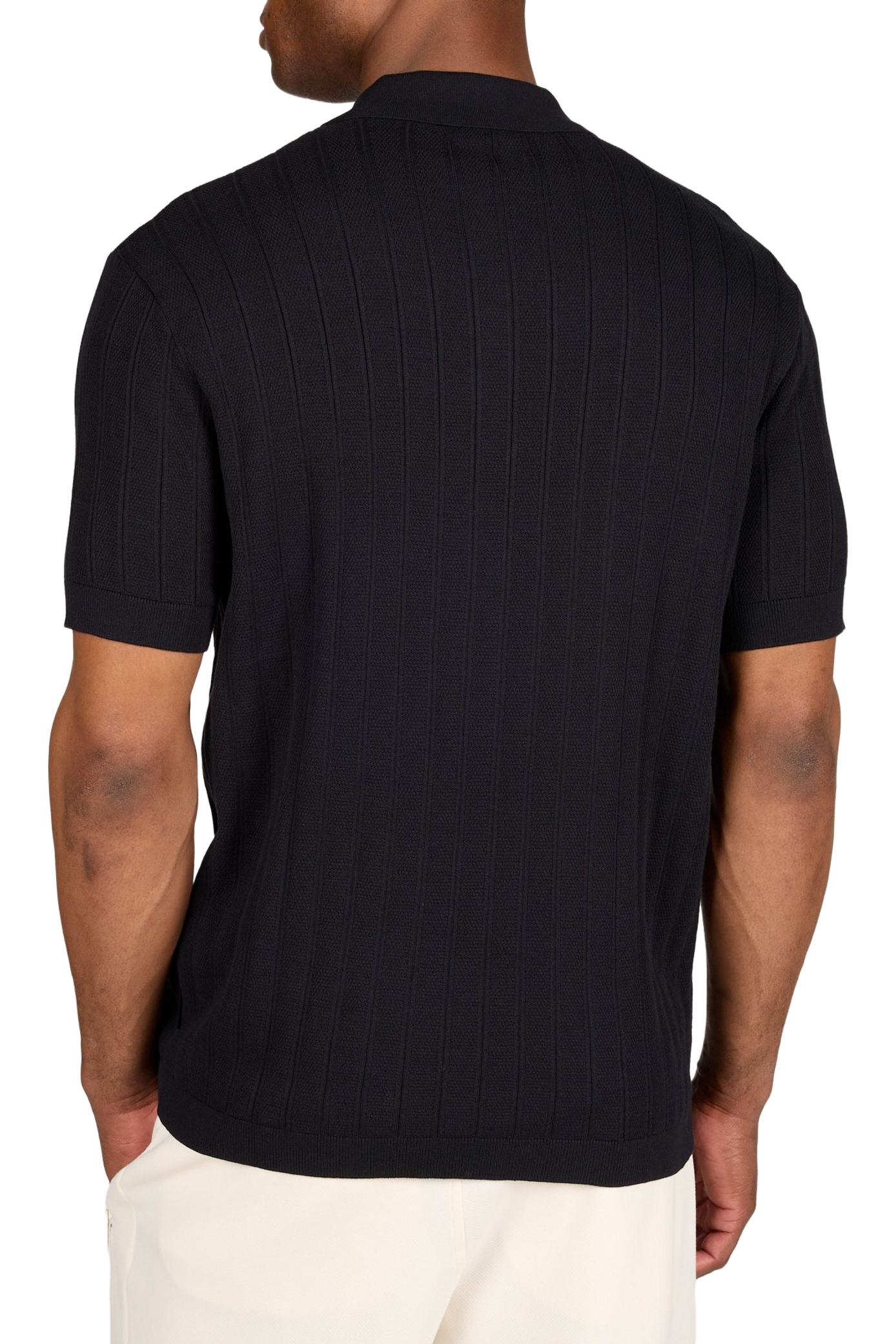 Short sleeve cotton polo shirt ARMANI EXCHANGE Blue