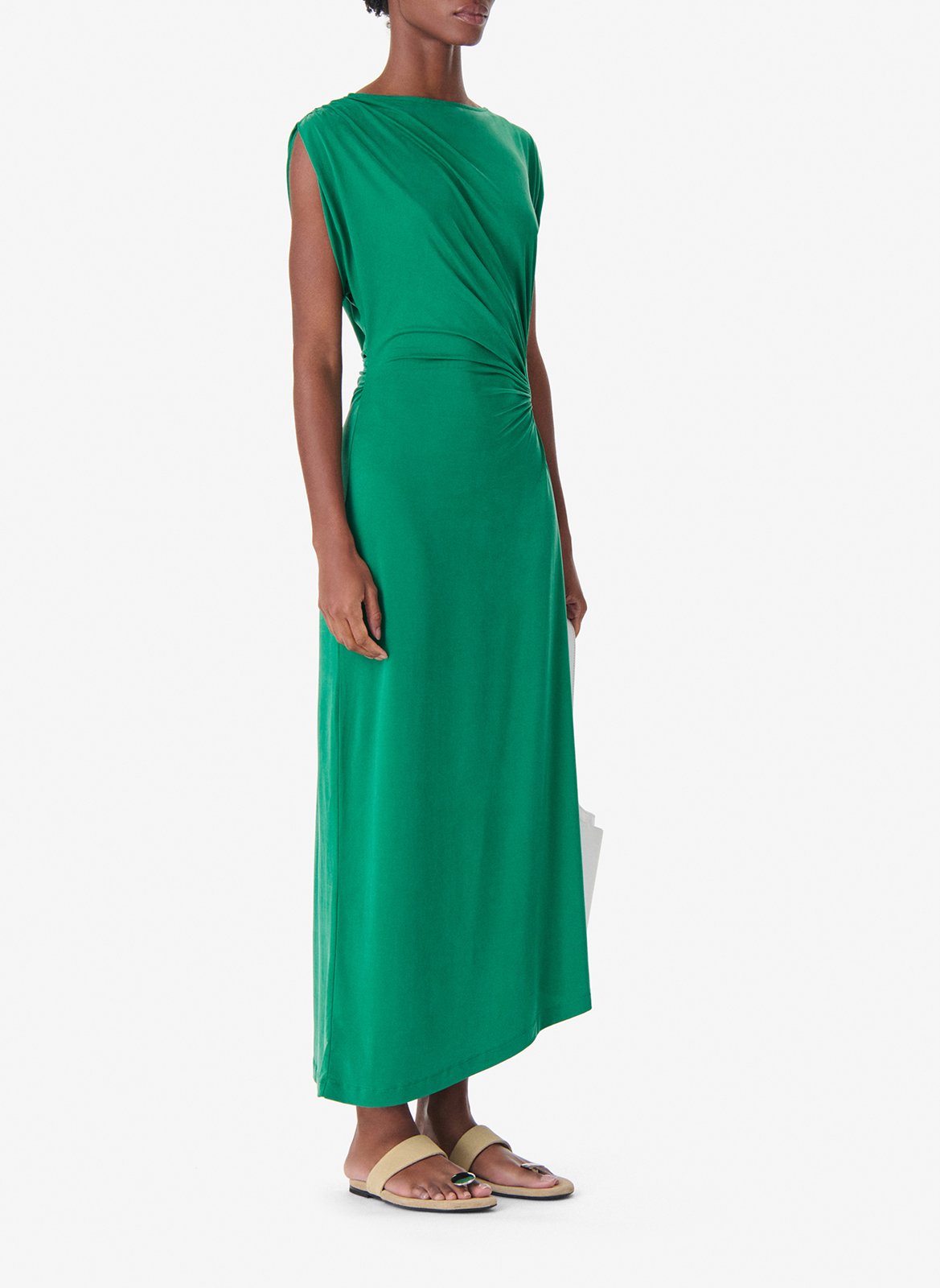 Robe longue col rond eoane IRO Vert