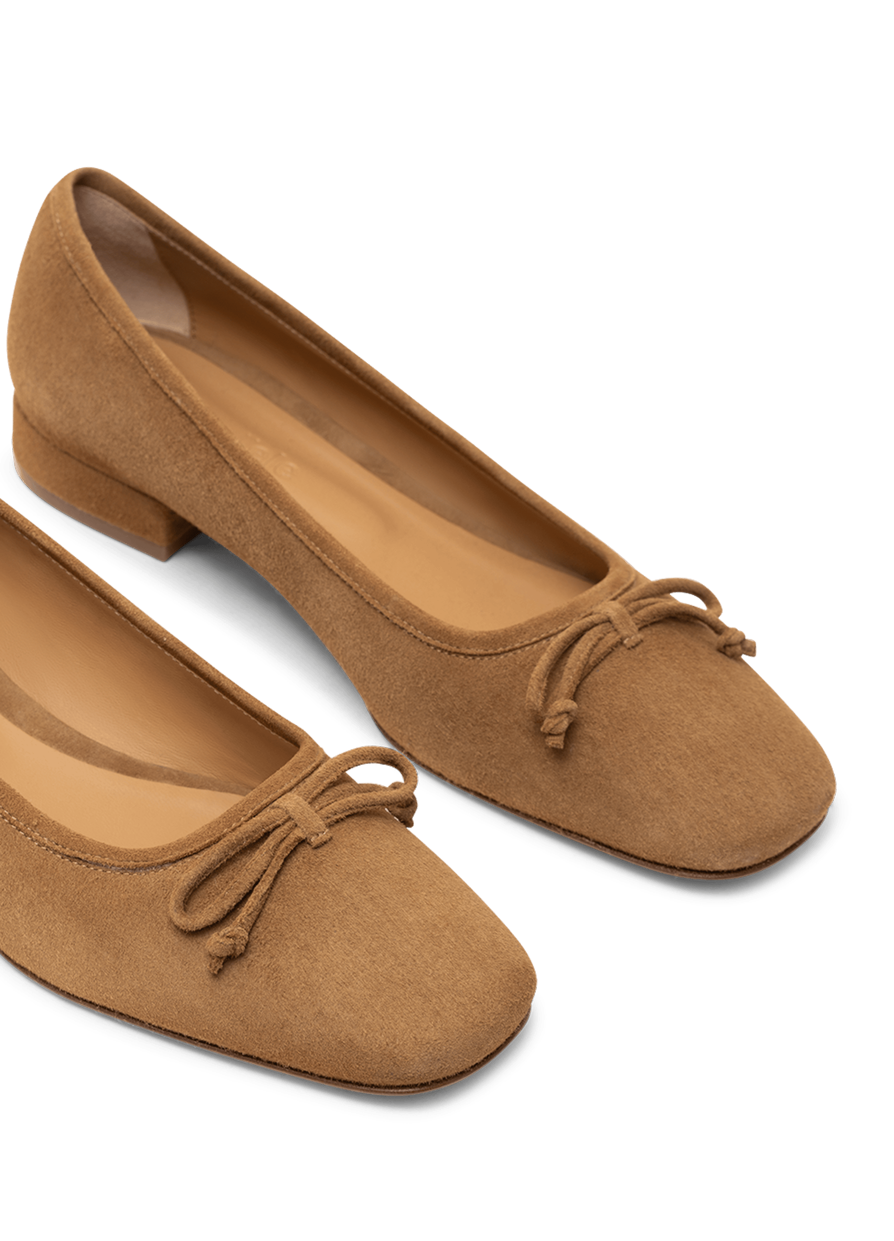 Ballerines toledo en chevre velours PARALLELE Marron
