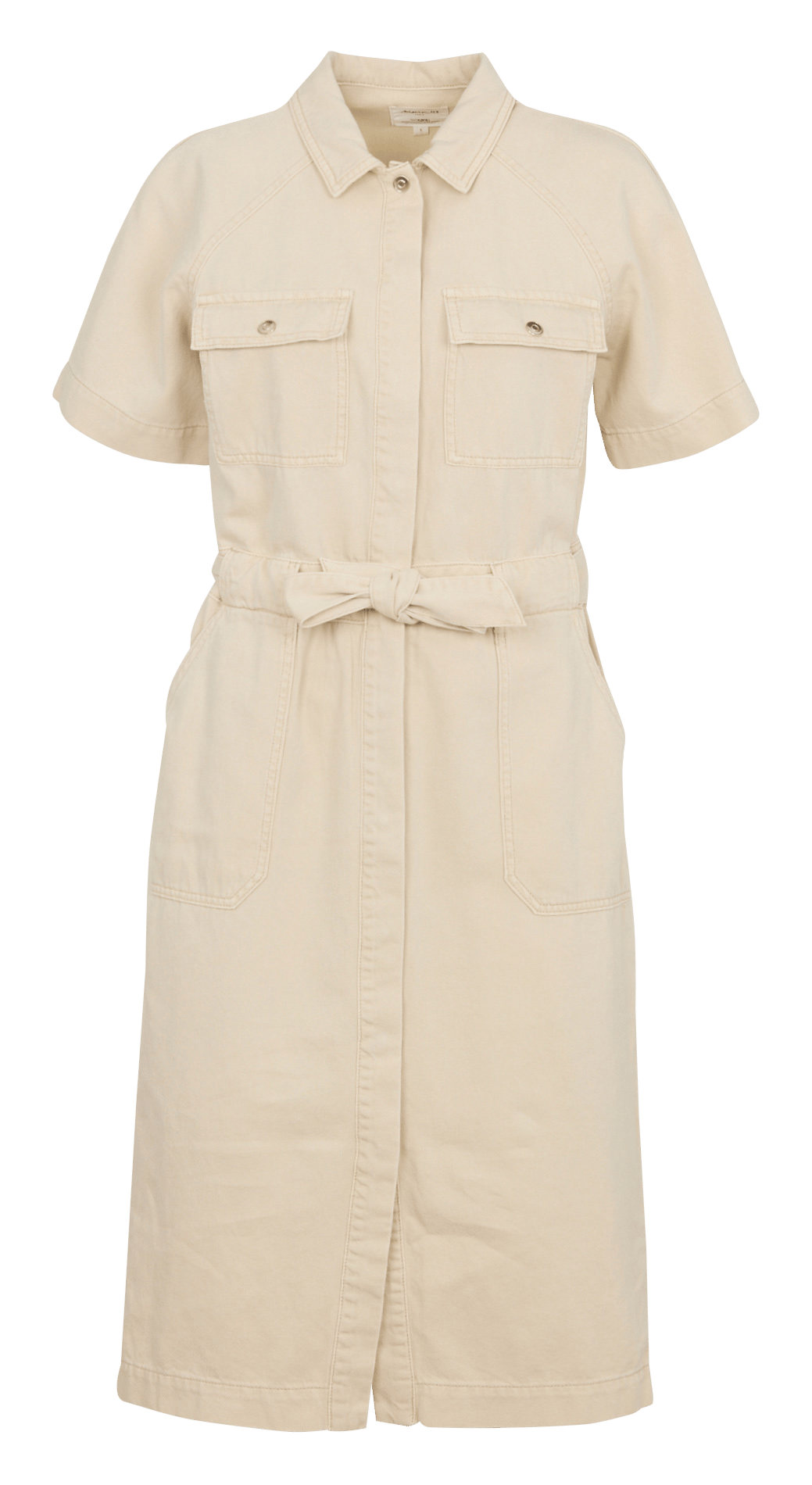 Robe midi en denim col classique betanie MAISON 123 Blanc