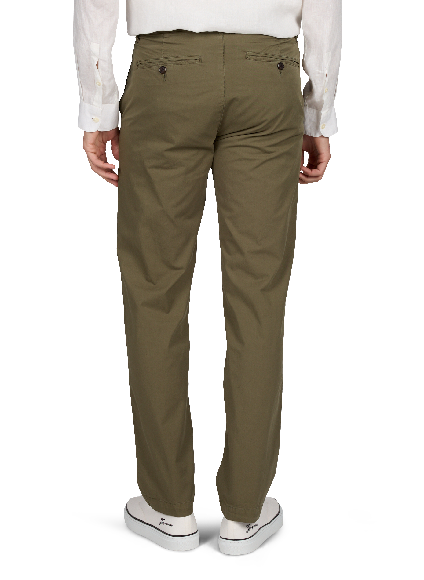 Semi-fitted Boston chino in lightweight cotton twill LAFAURIE Khaki