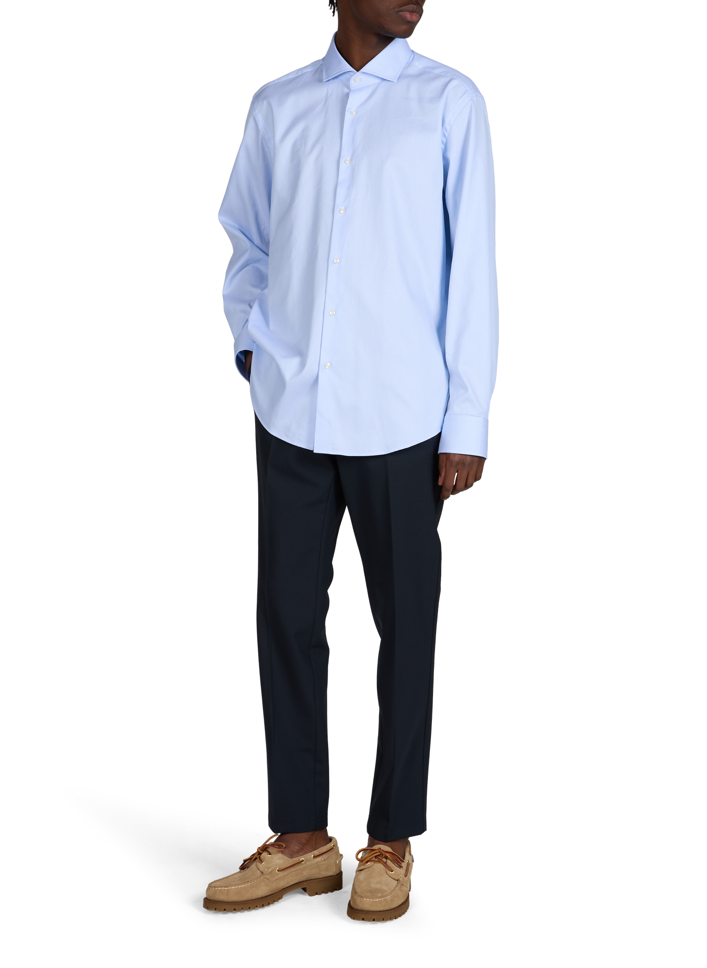 Chemise à motifs Joe en coton BOSS Bleu