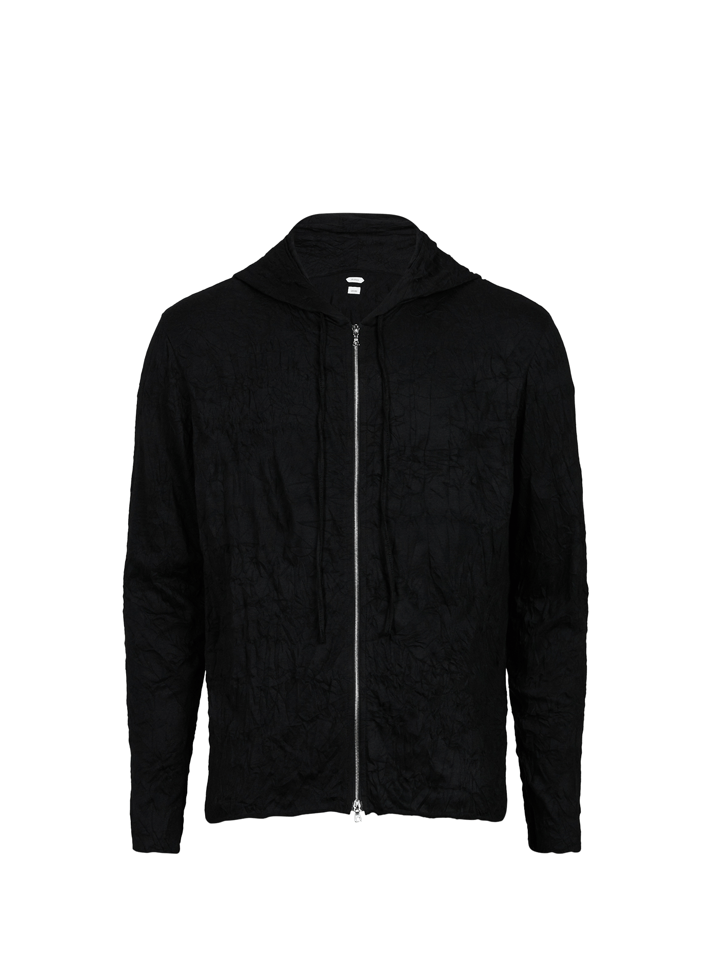 Sweat à capuche froissé en coton mélangé  POST ARCHIVE FACTION Noir