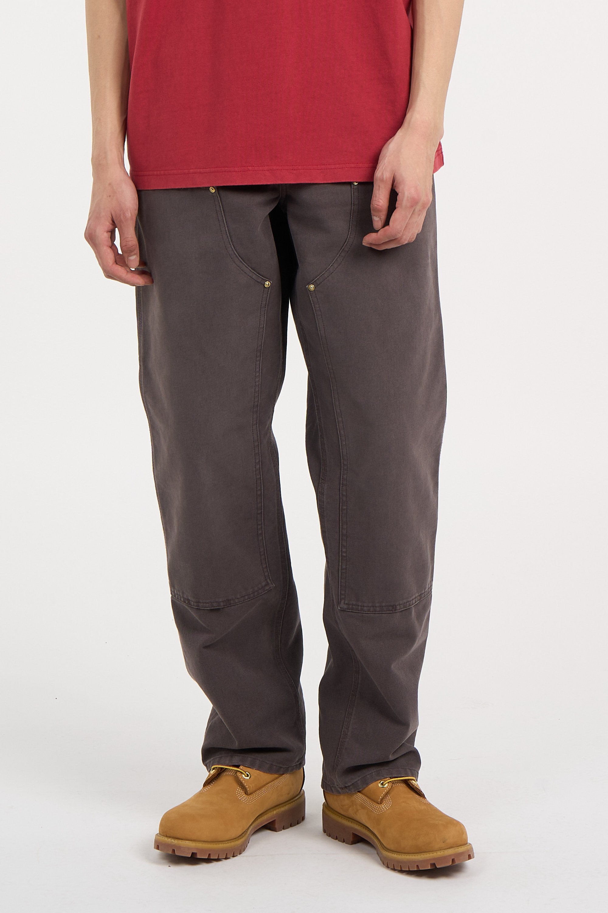 Pantalon double knee pant CARHARTT WIP Marron