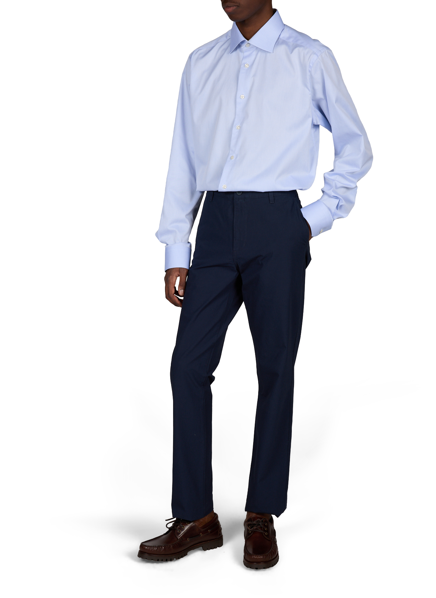 Chemise slim en coton ETON Bleu