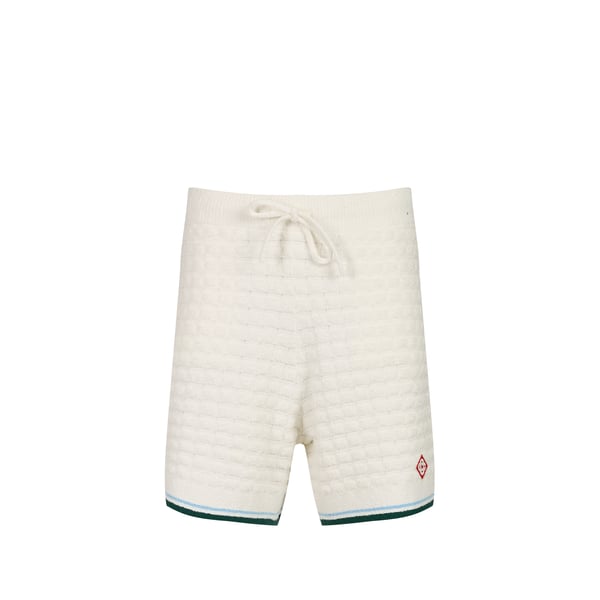 Short texturé en coton éponge Short texturé en coton éponge