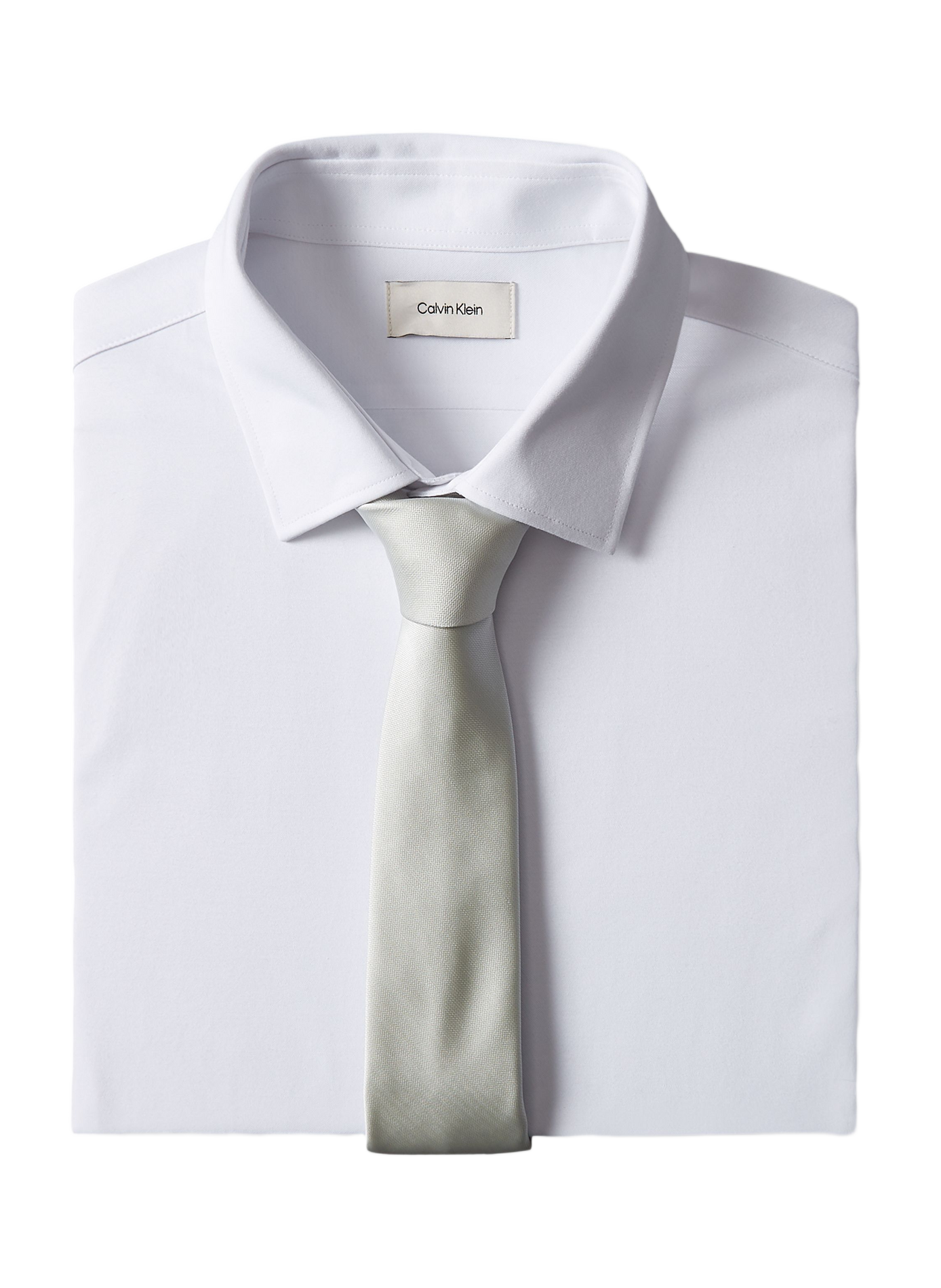 Silk-blend tie CALVIN KLEIN Green
