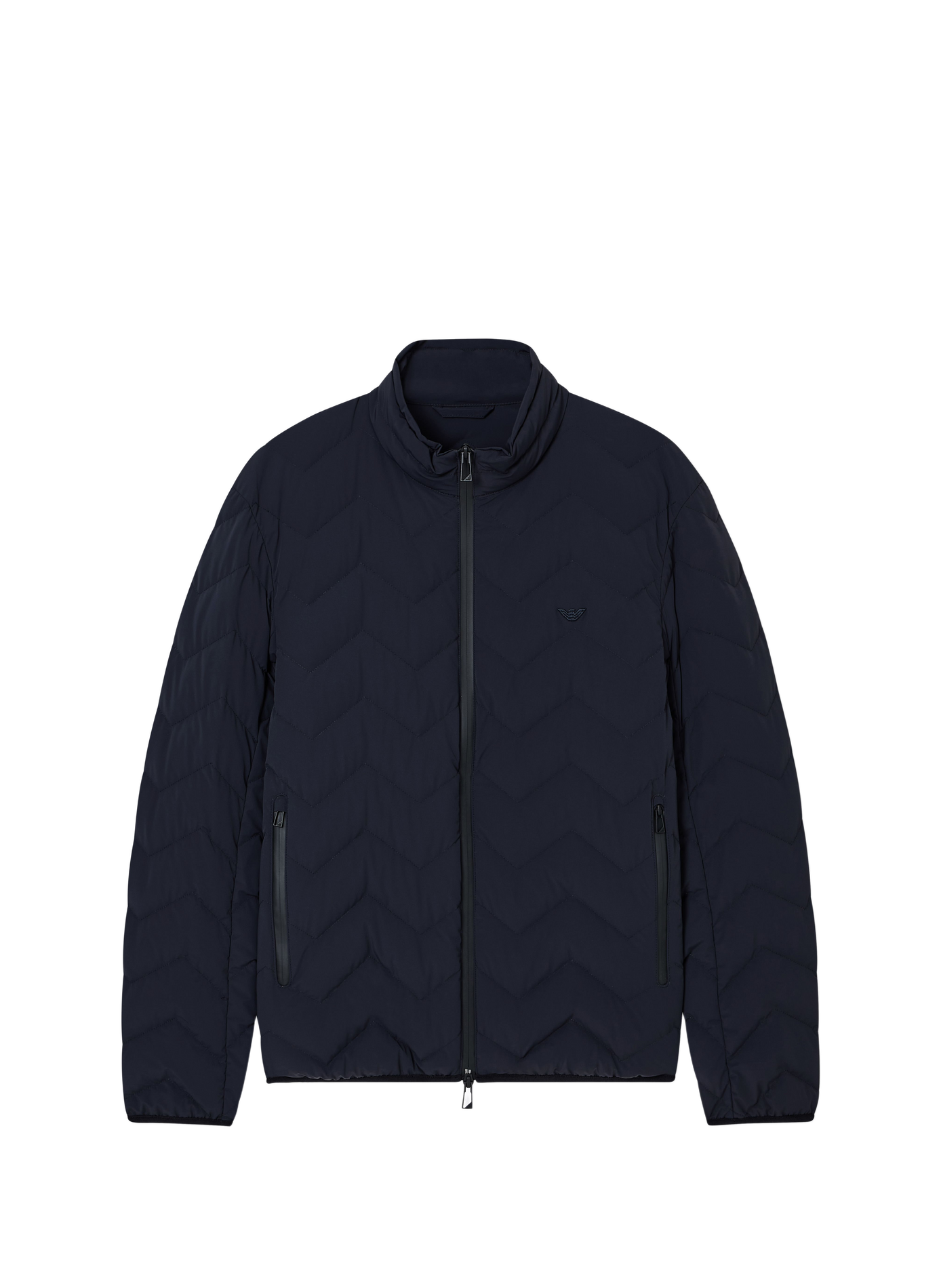 High collar down jacket EMPORIO ARMANI Blue