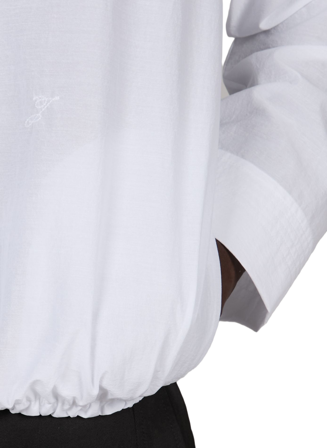 Marine cotton top JACQUEMUS White