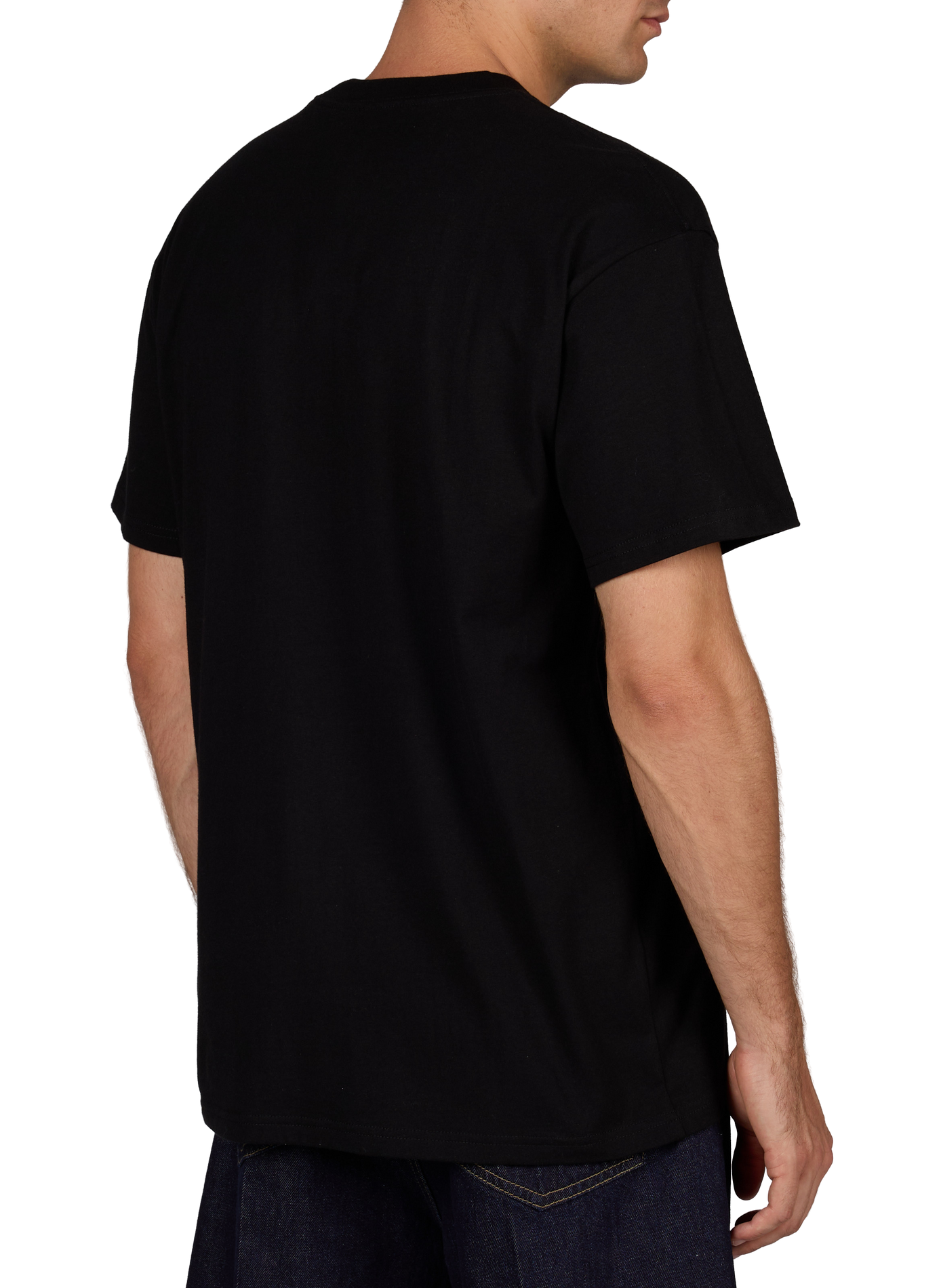Tee-shirt droit uni à broderie CARHARTT WIP Noir