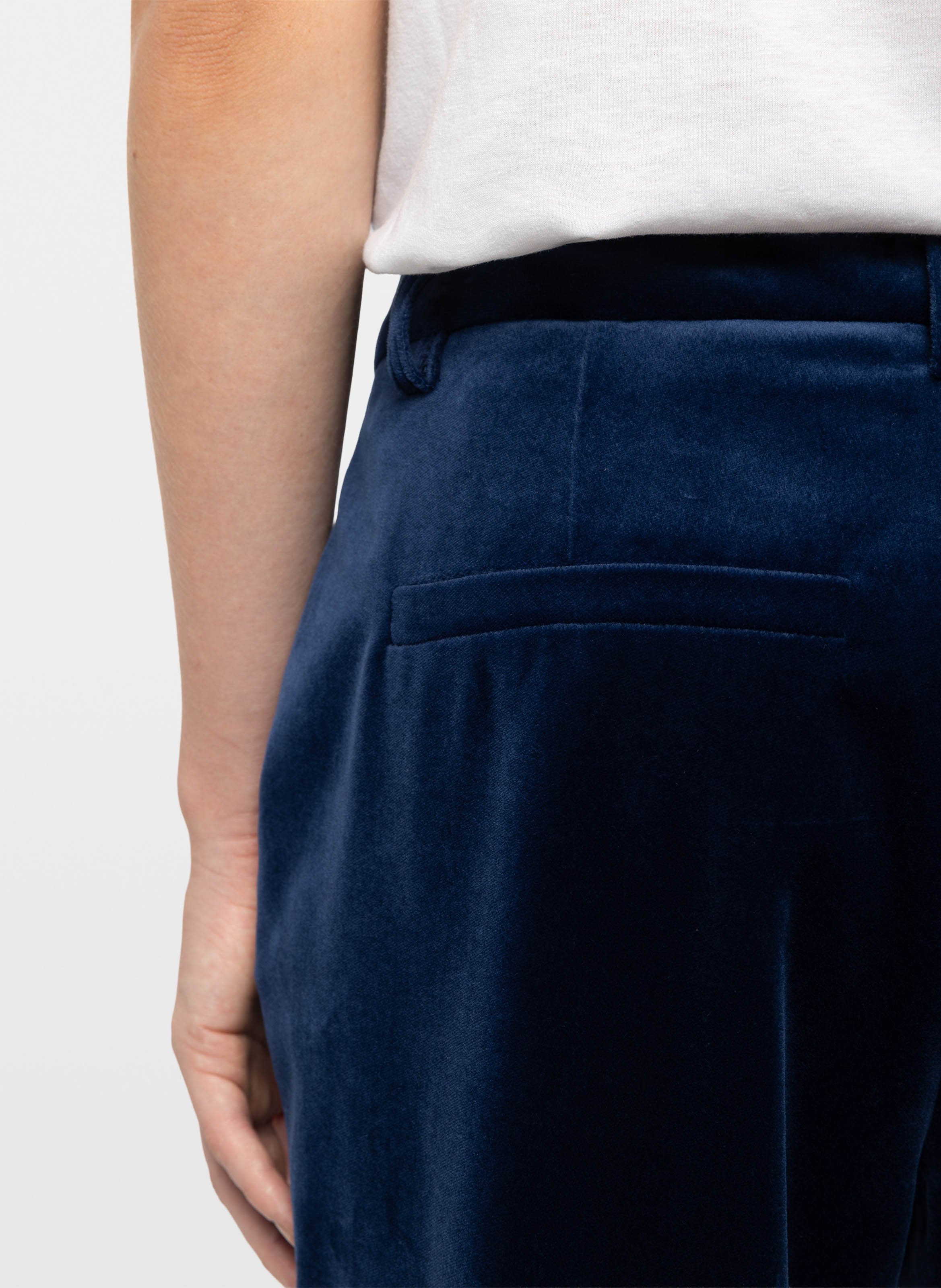 Pantalon boot-cut en coton prevy ZADIG&VOLTAIRE Bleu