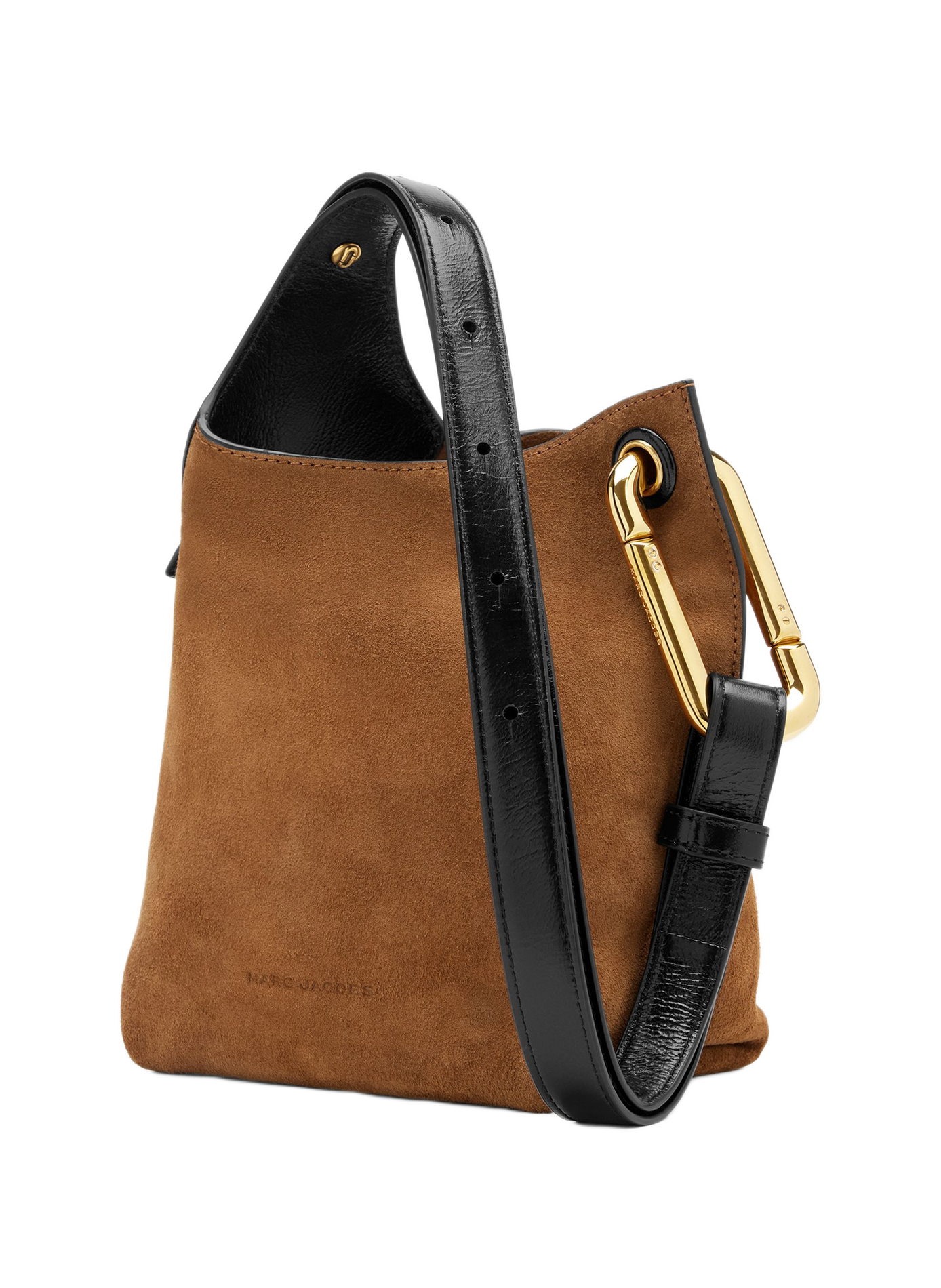 The Scene Small Bucket shoulder bag in suede leather MARC JACOBS Brown